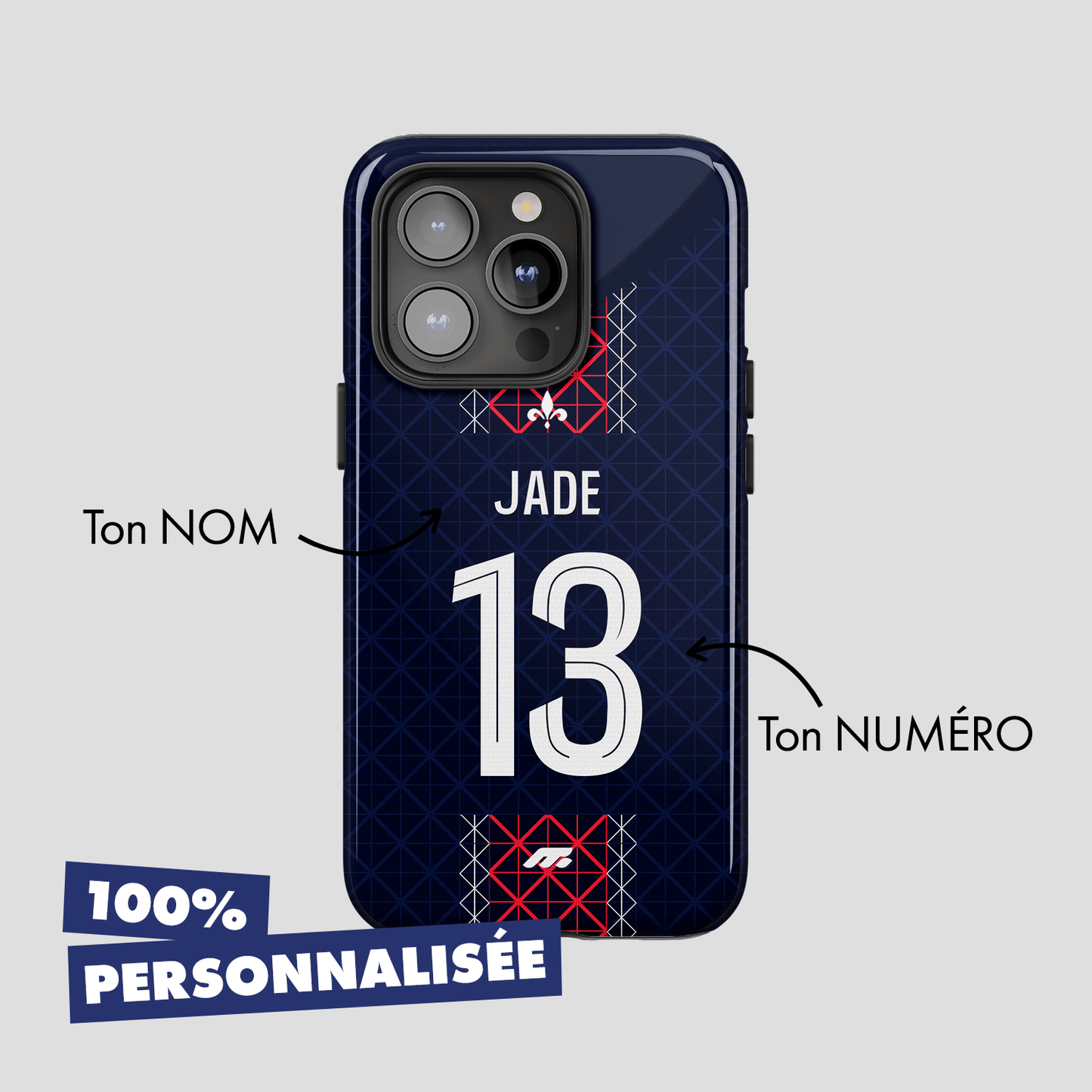 Coque PSG football personnalisable pour téléphone