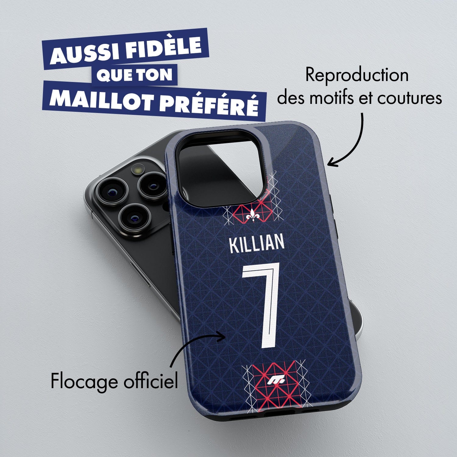 Coque PSG football personnalisable pour téléphone