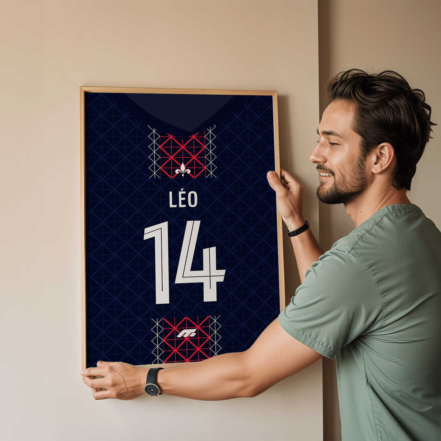 Affiche Paris Saint-Germain football personnalisable à imprimer