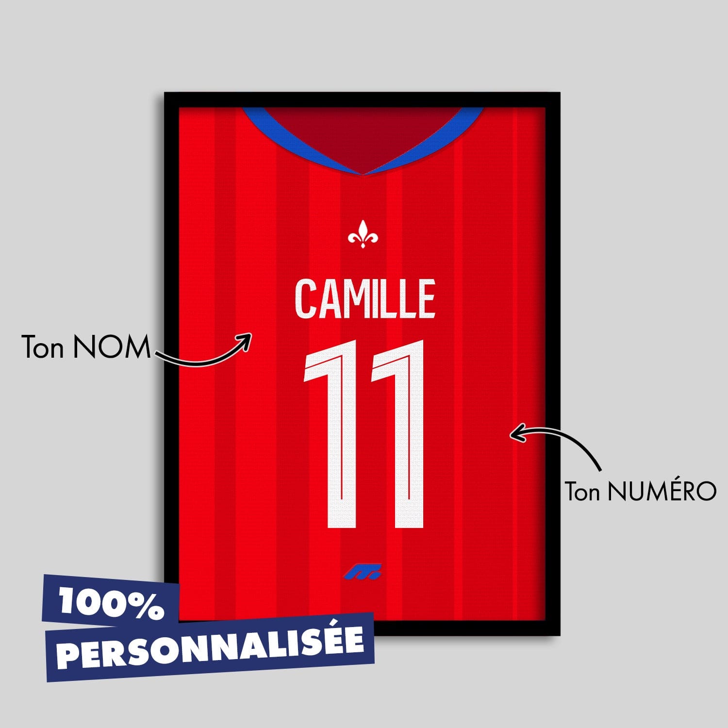 Affiche NICE football personnalisable à imprimer