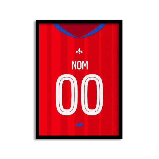 Affiche NICE football personnalisable à imprimer