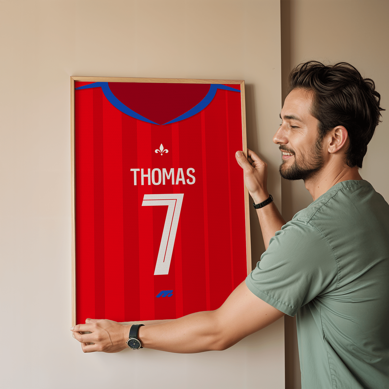 Affiche NICE football personnalisable à imprimer