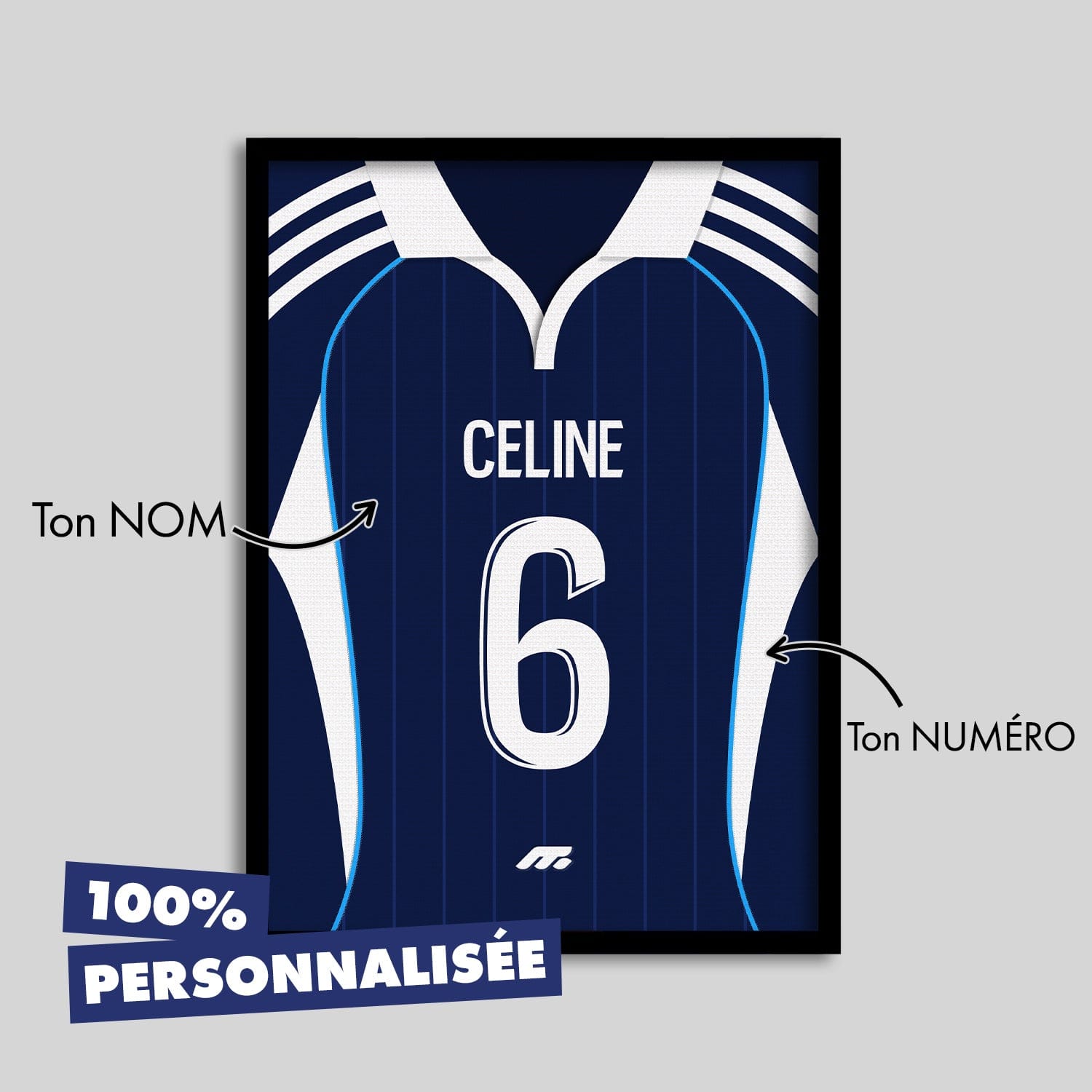 Affiche PARIS FC football personnalisable à imprimer