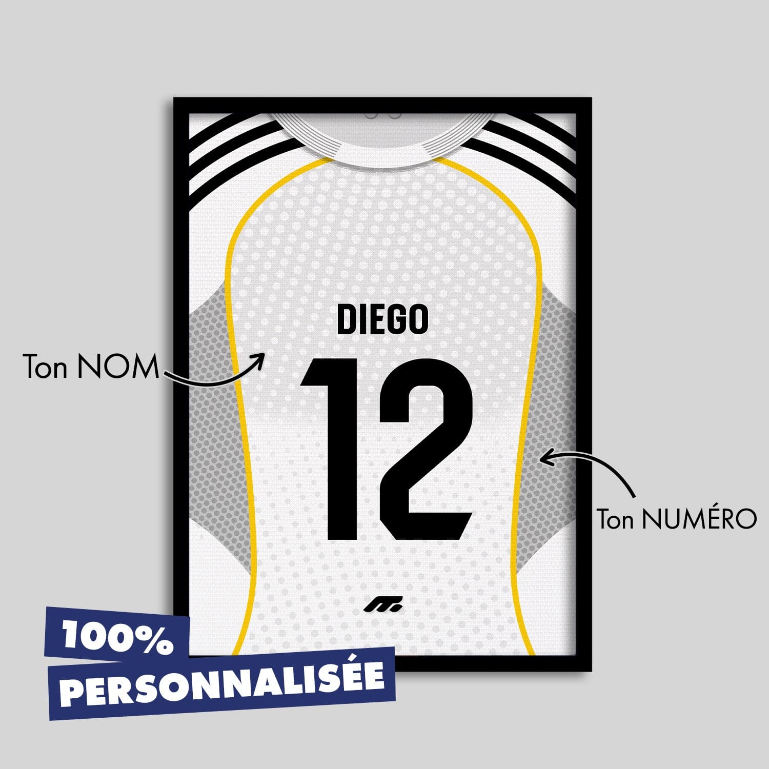 Affiche Real Madrid CF football personnalisable à imprimer