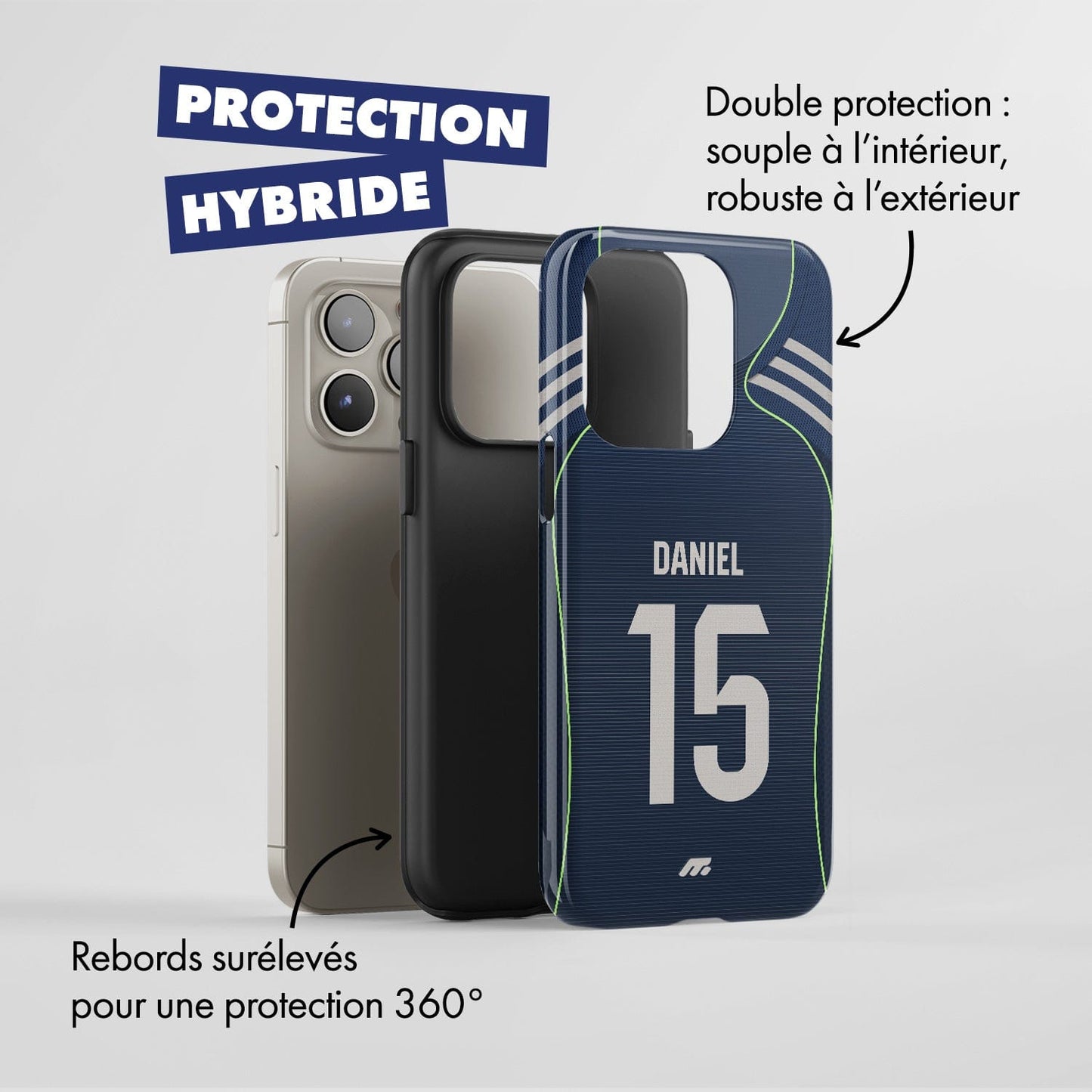 Coque Real Madrid CF football personnalisable pour téléphone