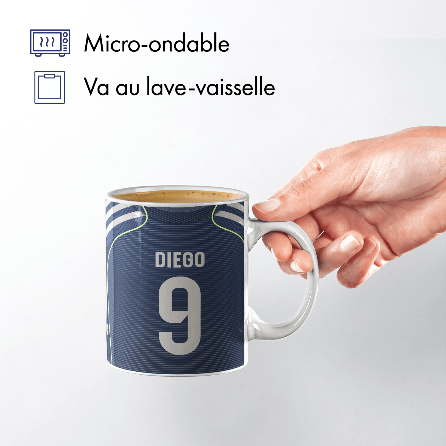 Mug Real Madrid CF football personnalisable