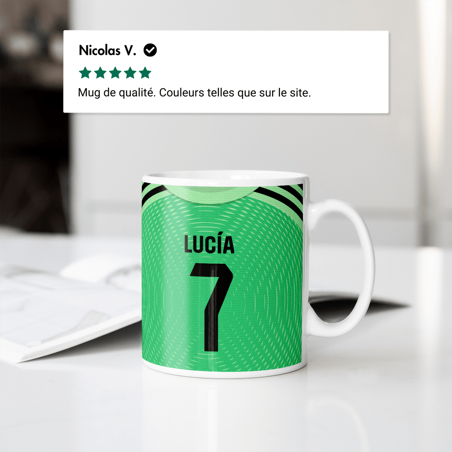 Mug Real Madrid CF football personnalisable