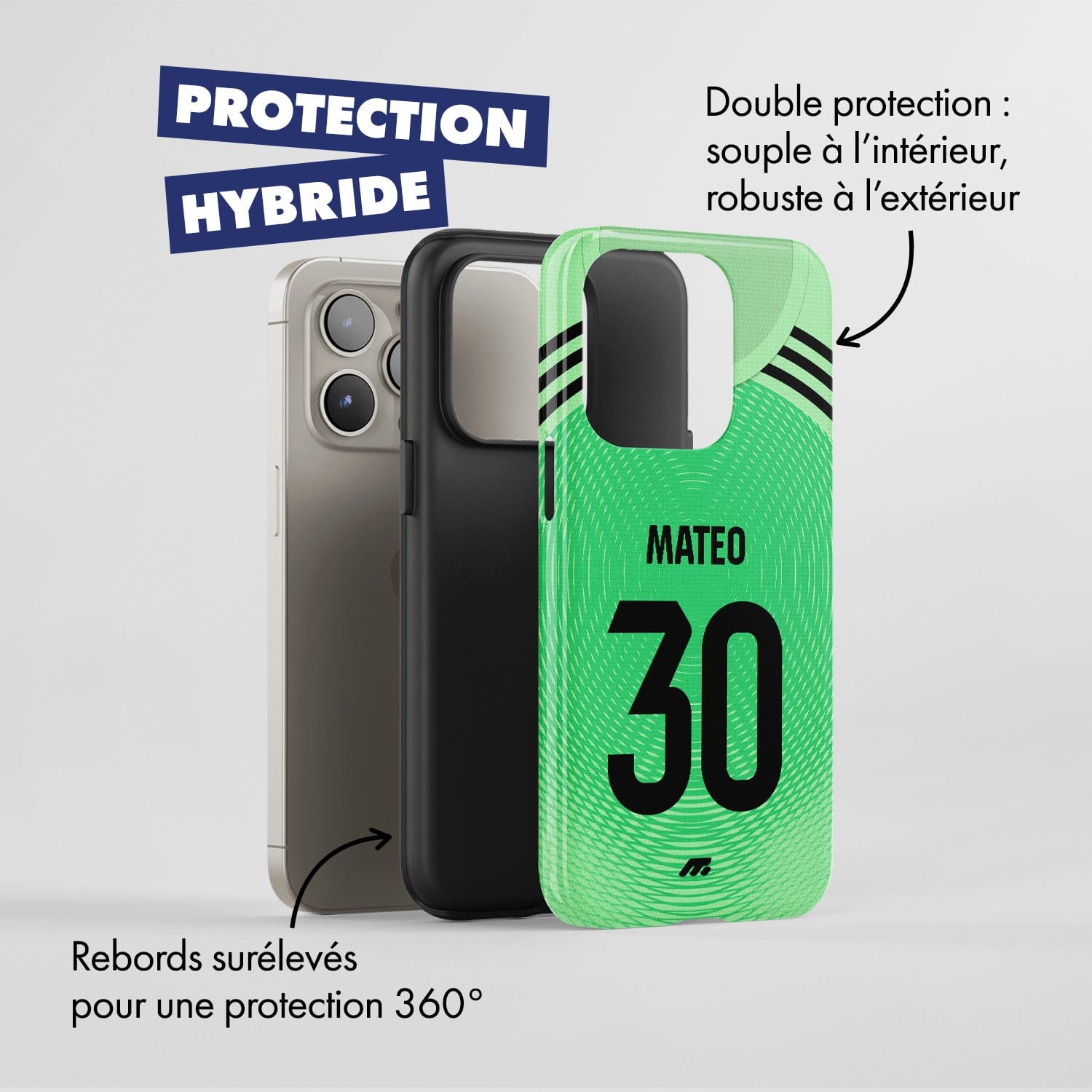 Coque Real Madrid CF football personnalisable pour téléphone