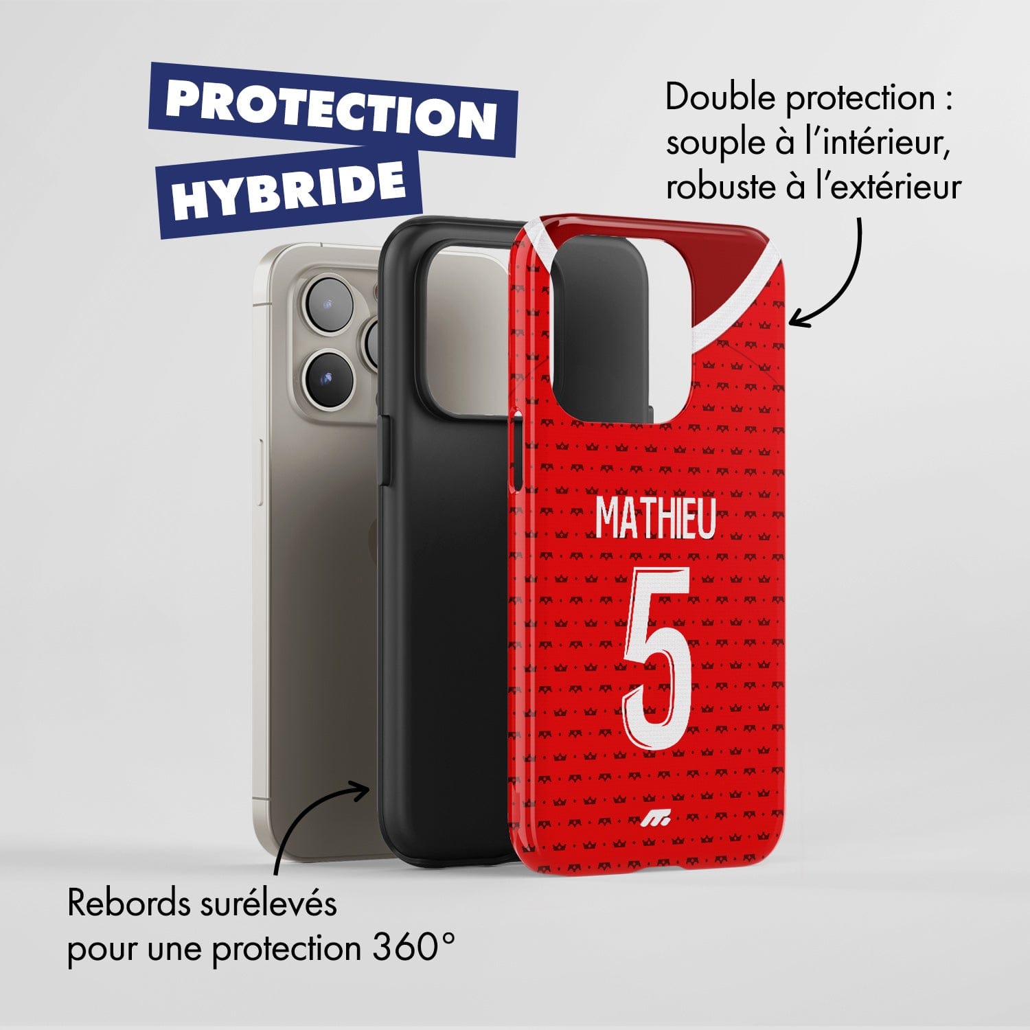 Coque Stade de Reims football personnalisable pour téléphone
