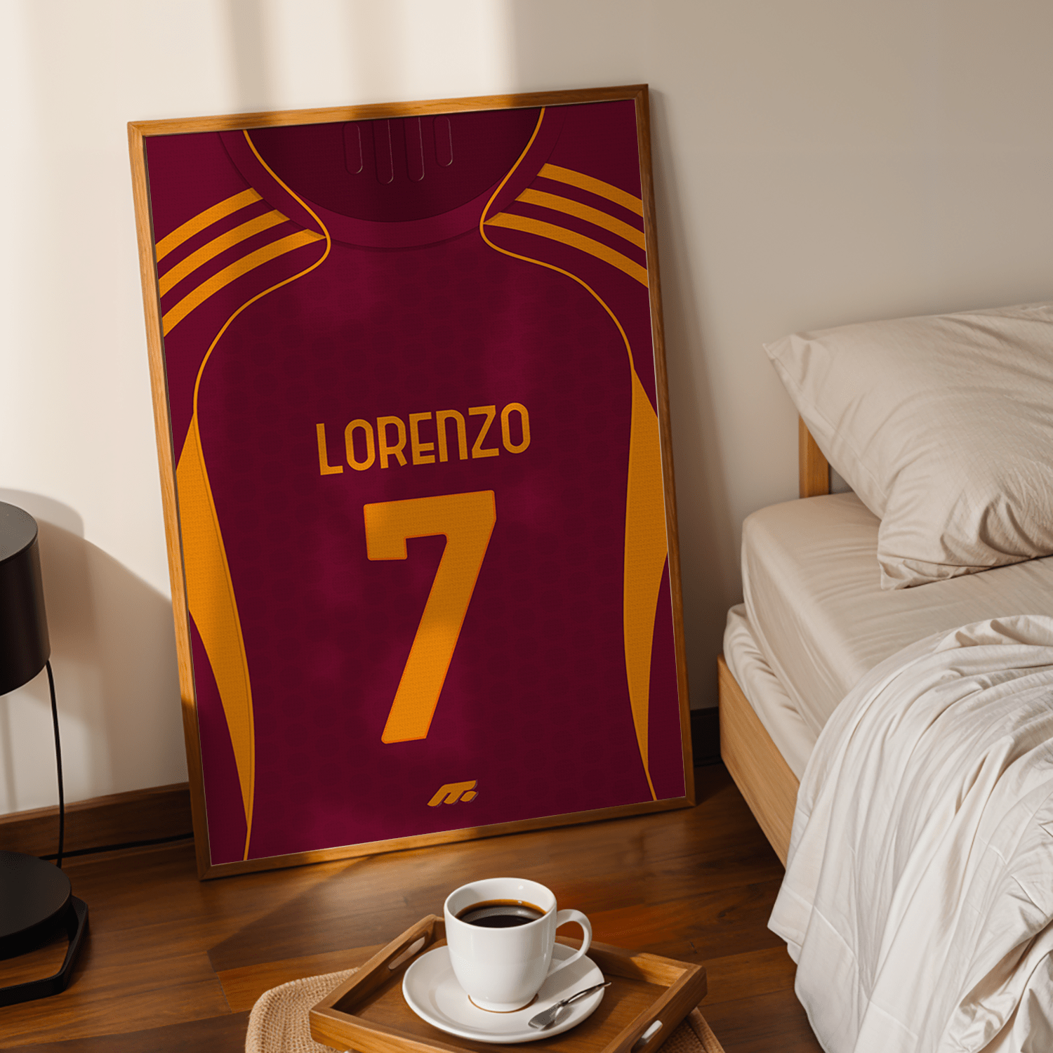 Affiche AS Roma football personnalisable à imprimer