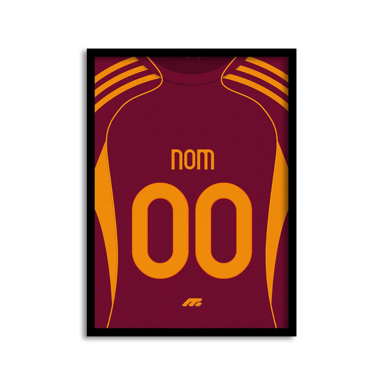 Affiche AS Roma football personnalisable à imprimer