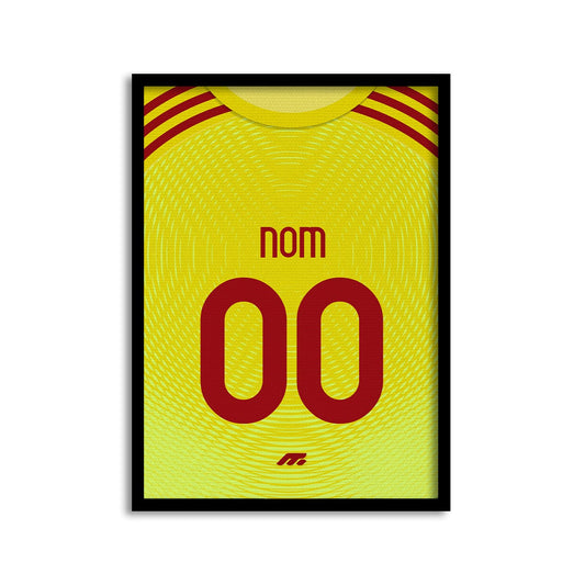 Affiche ROMA football personnalisable à imprimer