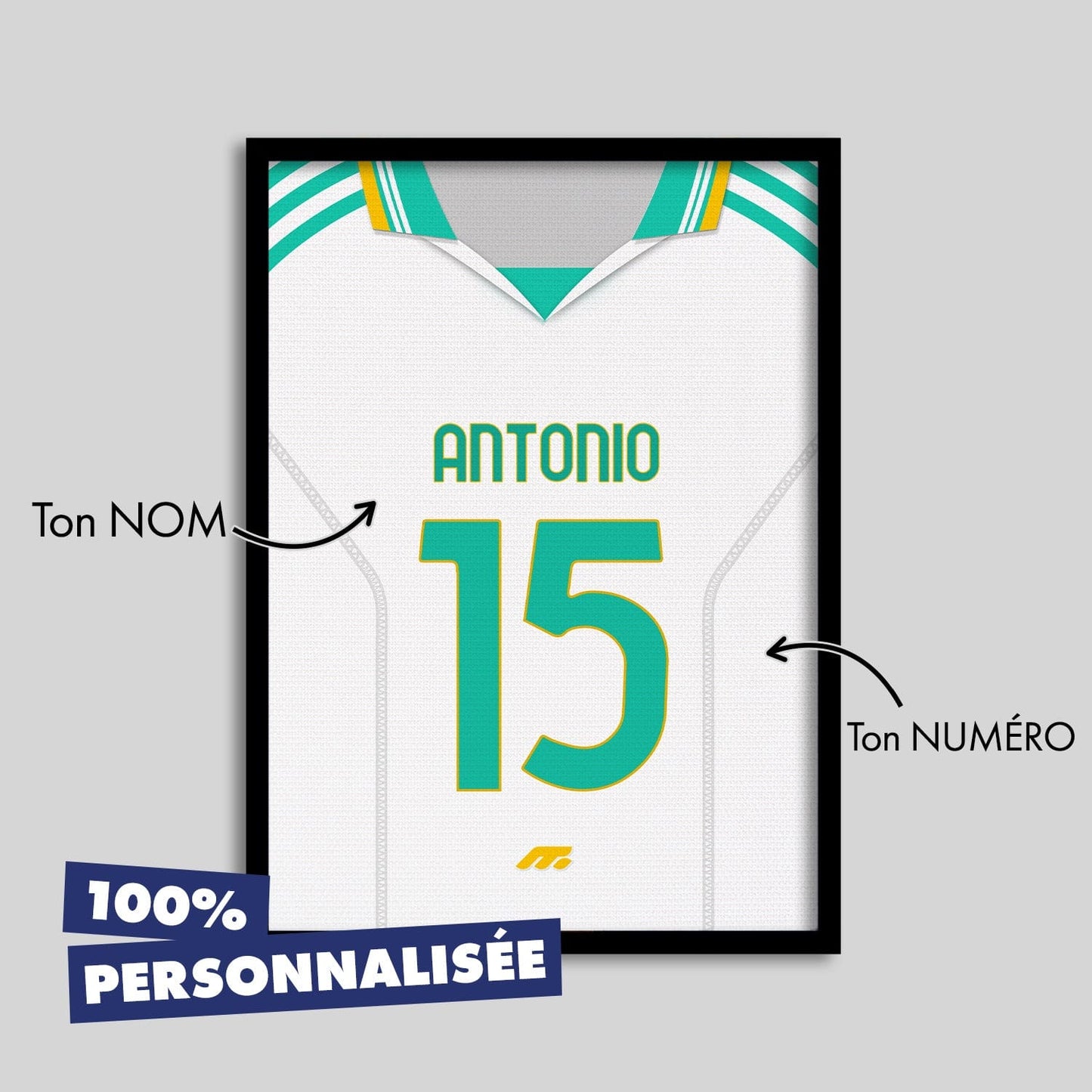 Affiche ROMA football personnalisable à imprimer