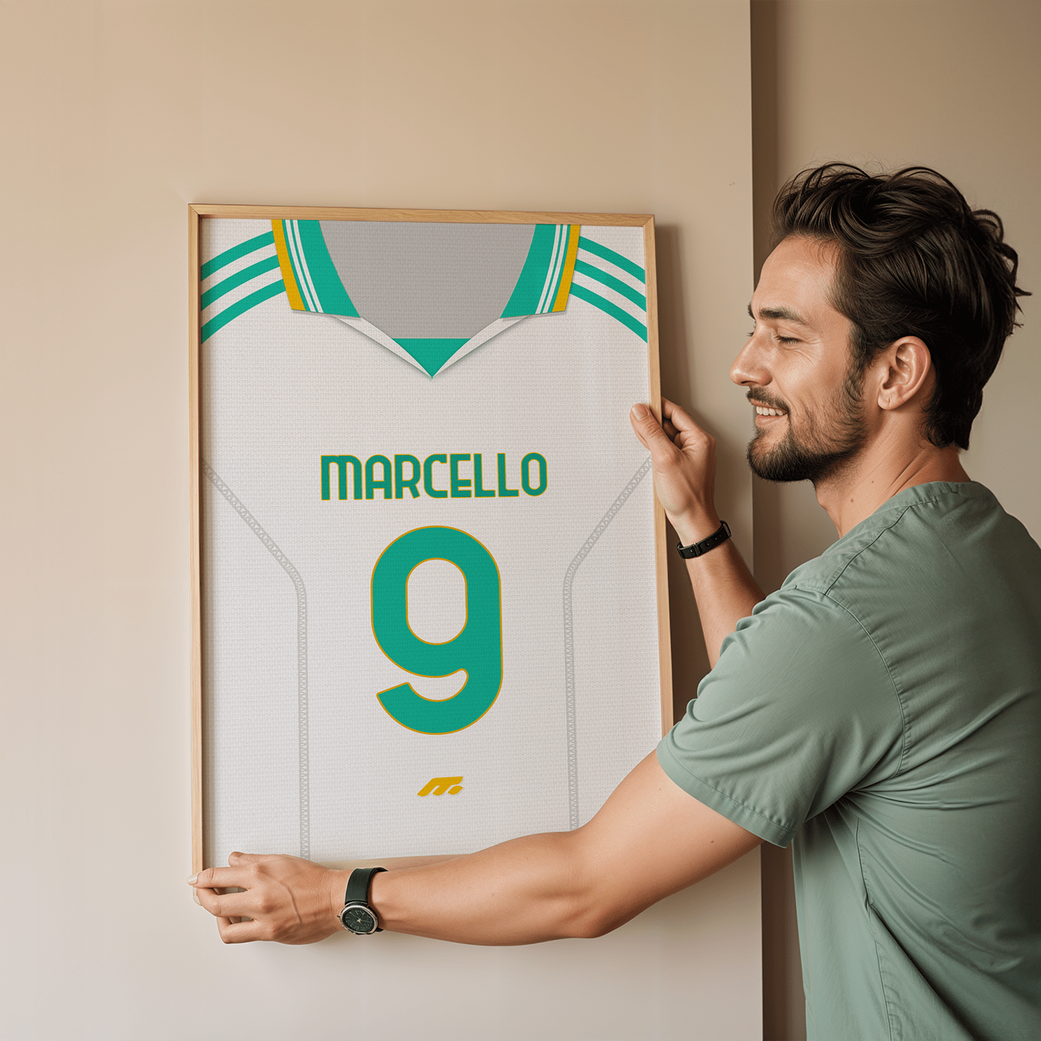 Affiche ROMA football personnalisable à imprimer