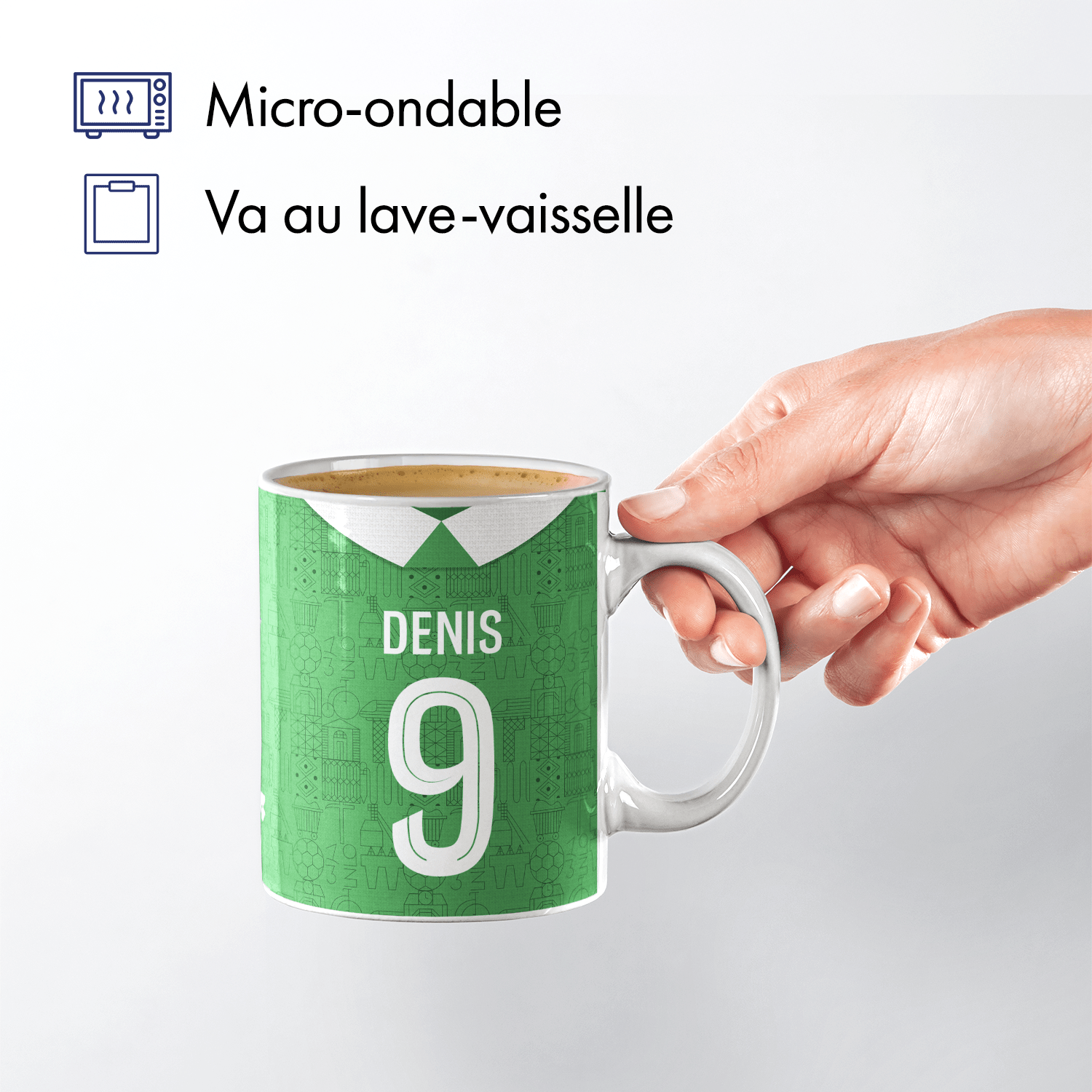 Mug AS Saint-Etienne football personnalisable