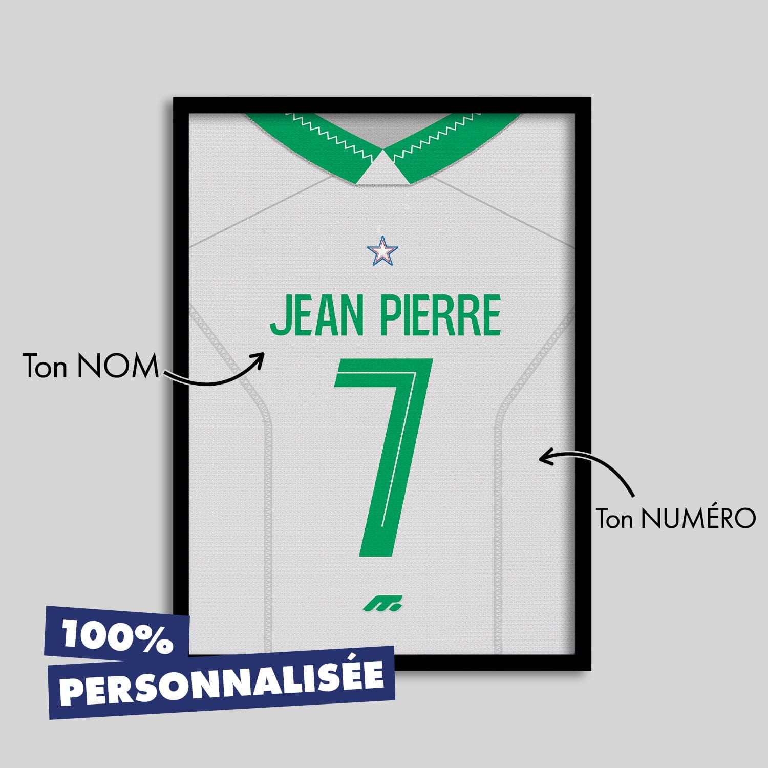 Affiche SAINT-ETIENNE football personnalisable à imprimer