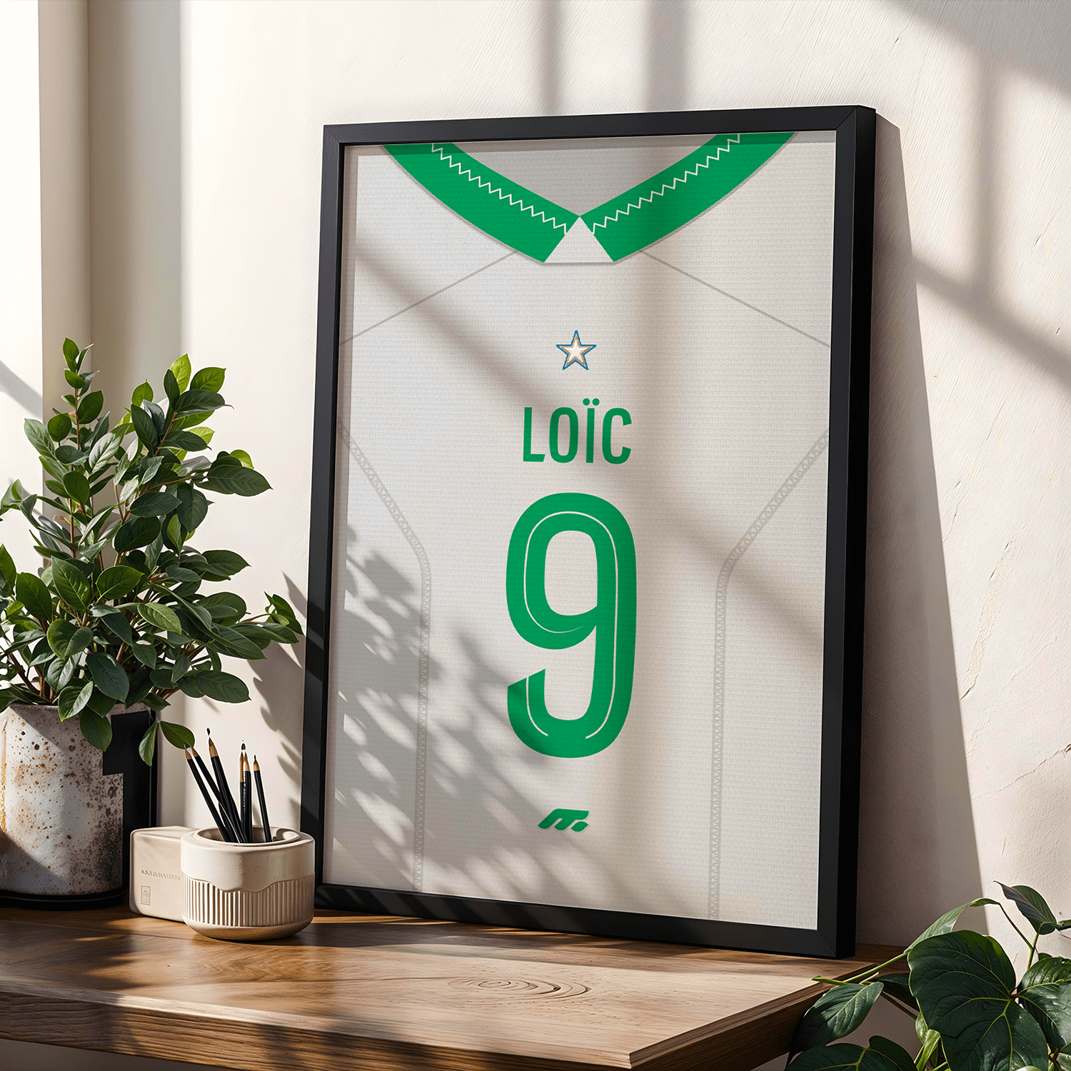 Affiche SAINT-ETIENNE football personnalisable à imprimer