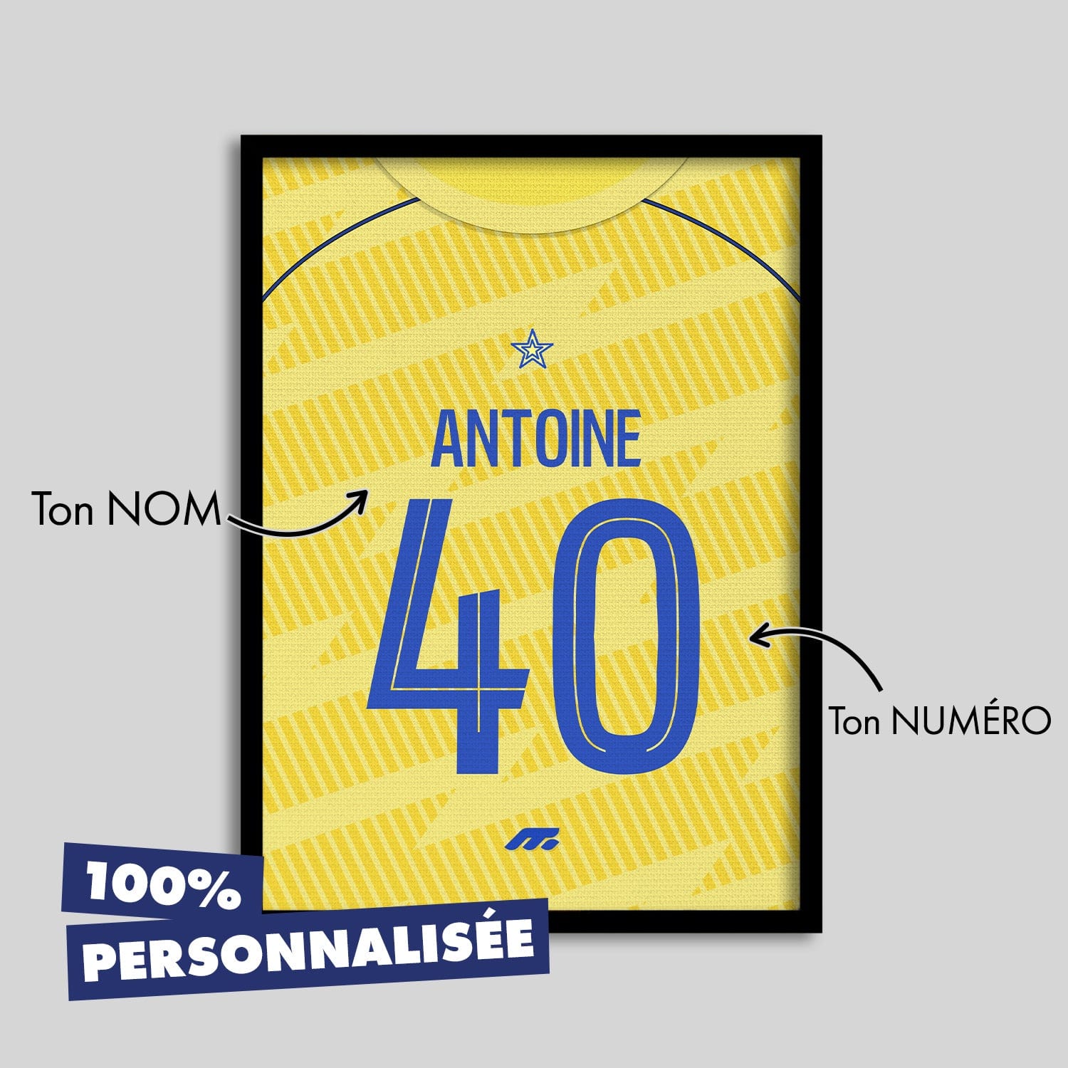 Affiche SAINT-ETIENNE football personnalisable à imprimer