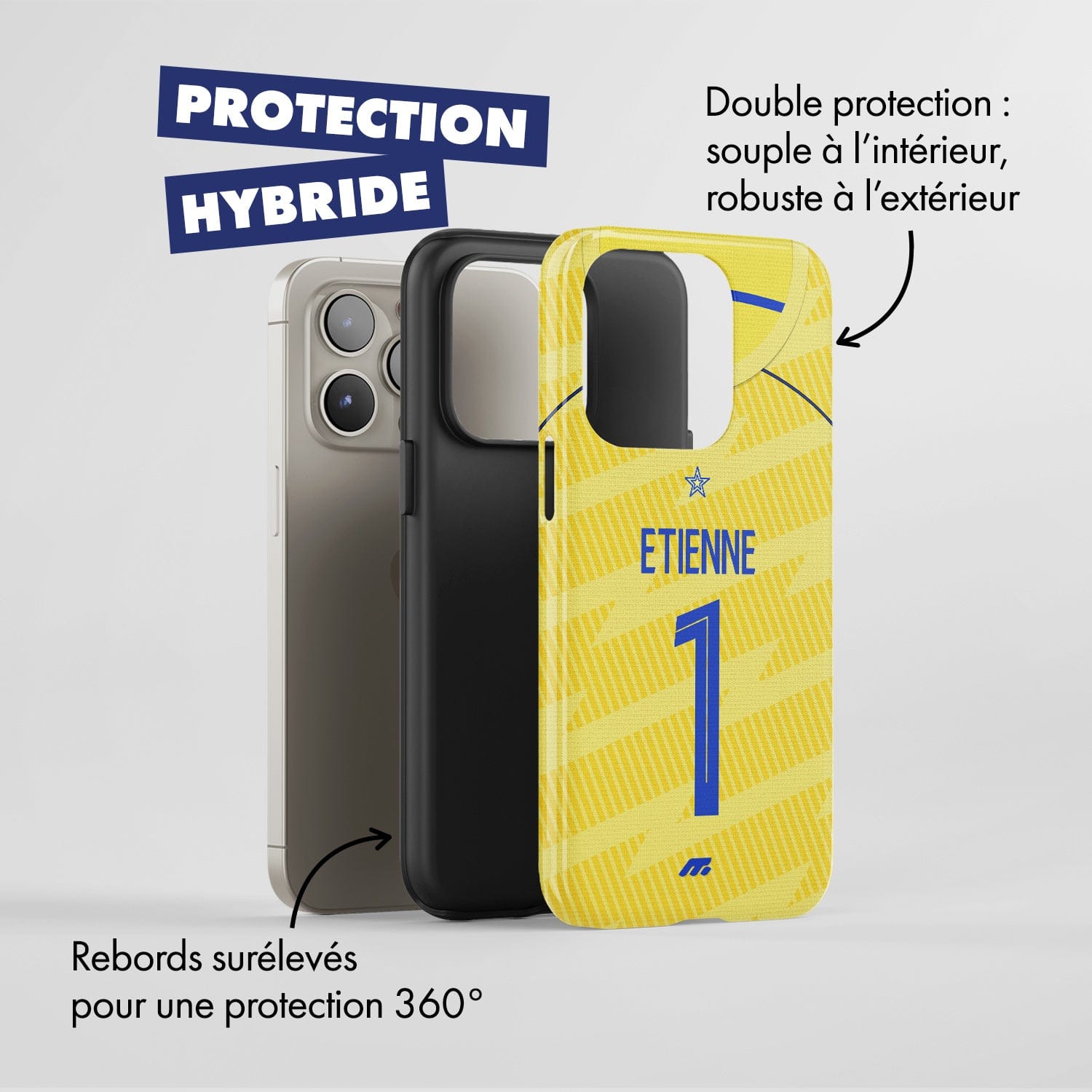 Coque de téléphone SAINT-ETIENNE personnalisable pour téléphone