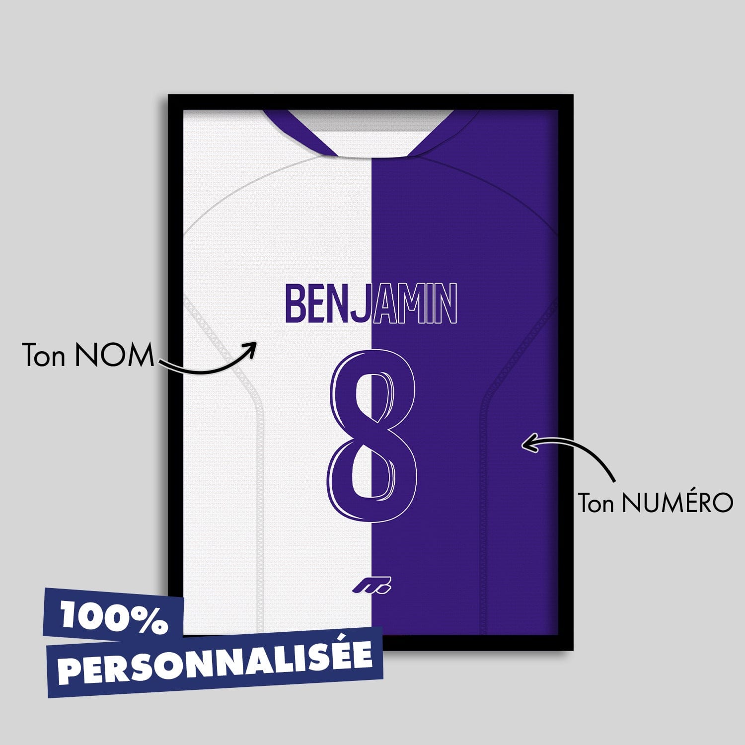 Affiche Toulouse FC football personnalisable à imprimer