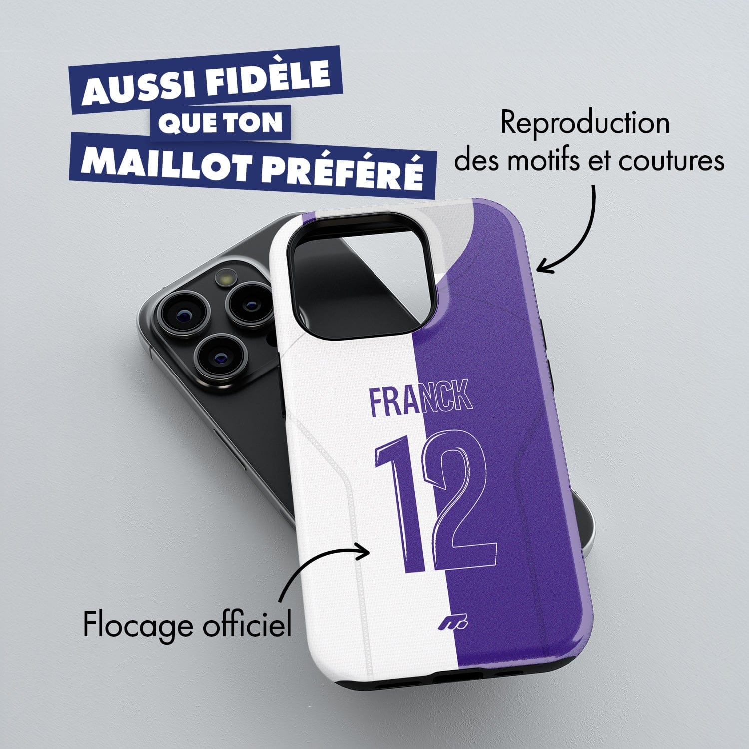 Coque Toulouse FC football personnalisable pour téléphone