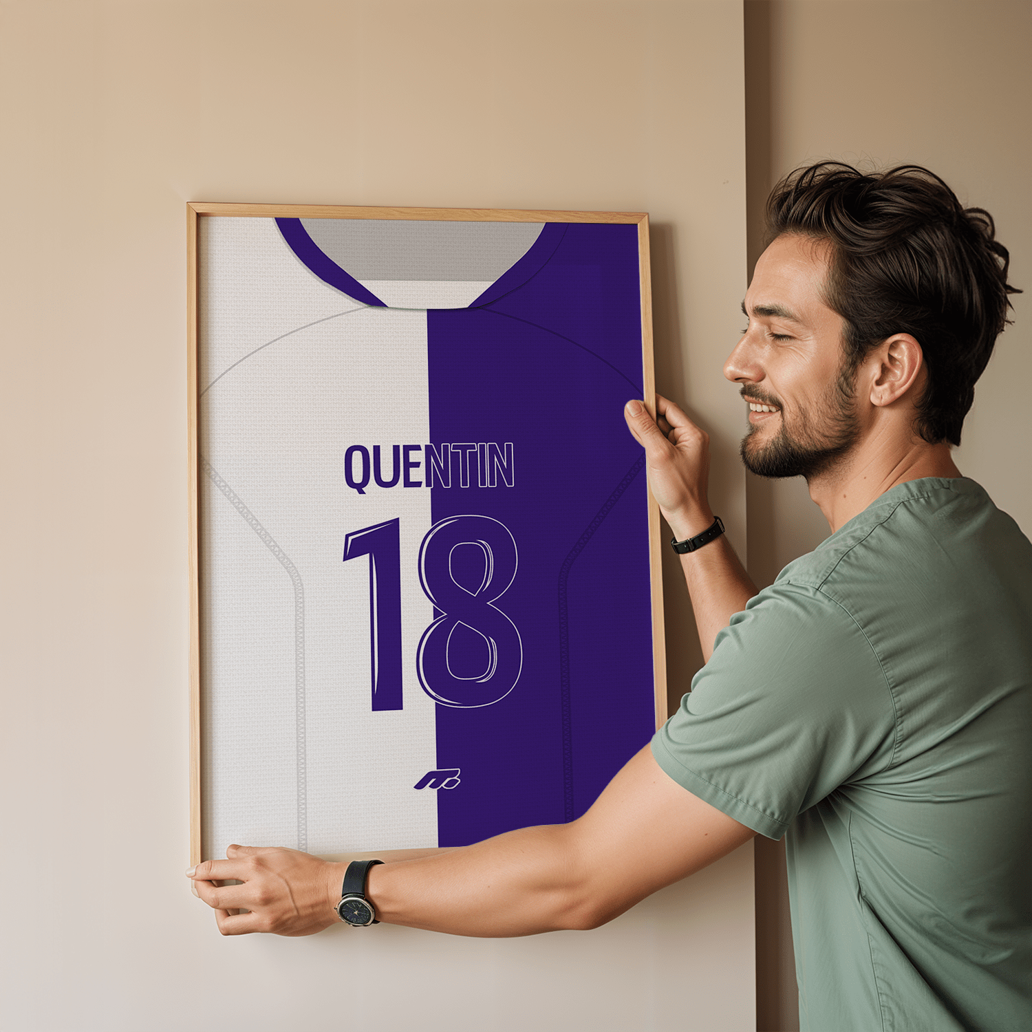 Affiche Toulouse FC football personnalisable à imprimer