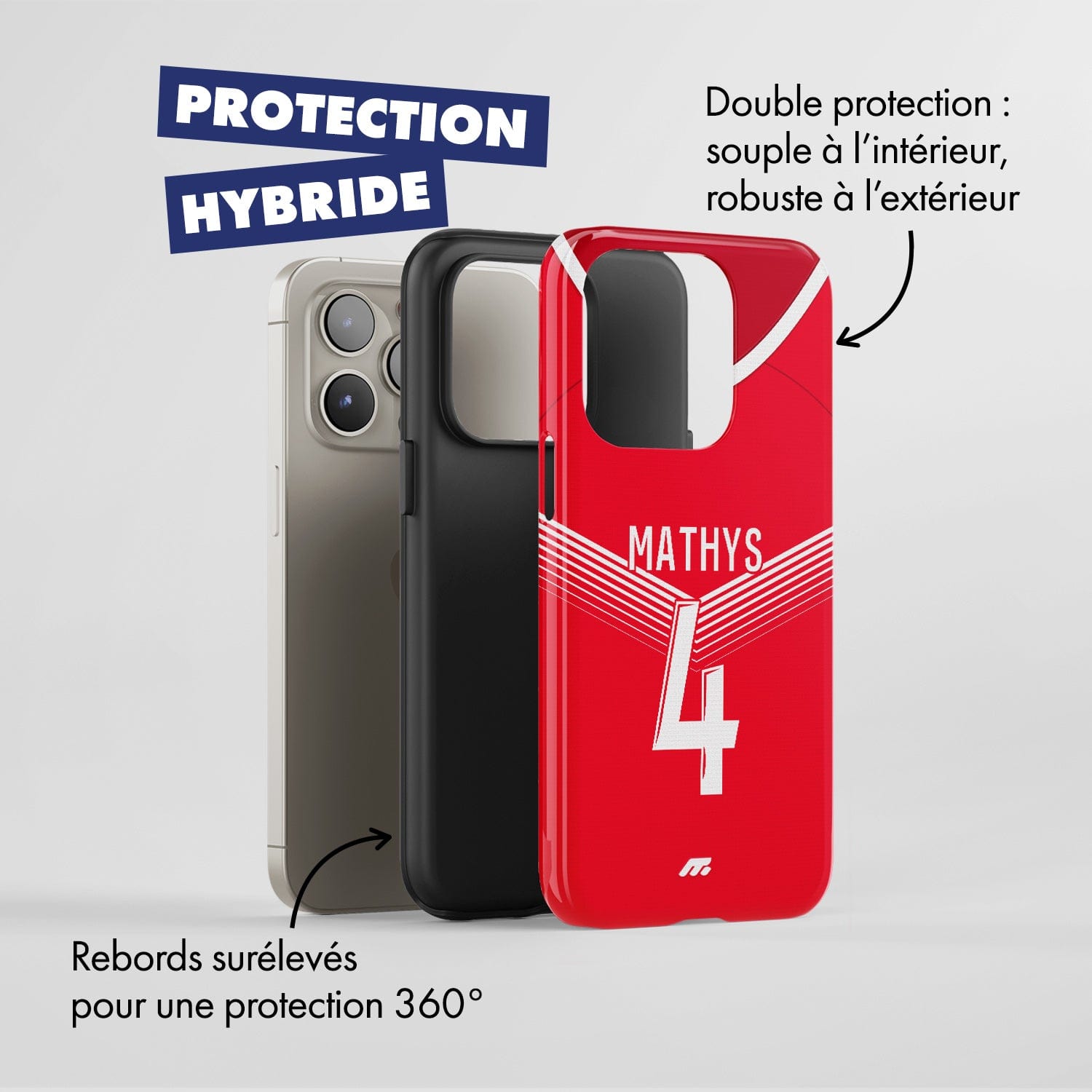 Coque Valenciennes football personnalisable pour téléphone - iPhone, Samsung, Google, Xiaomi, Oppo