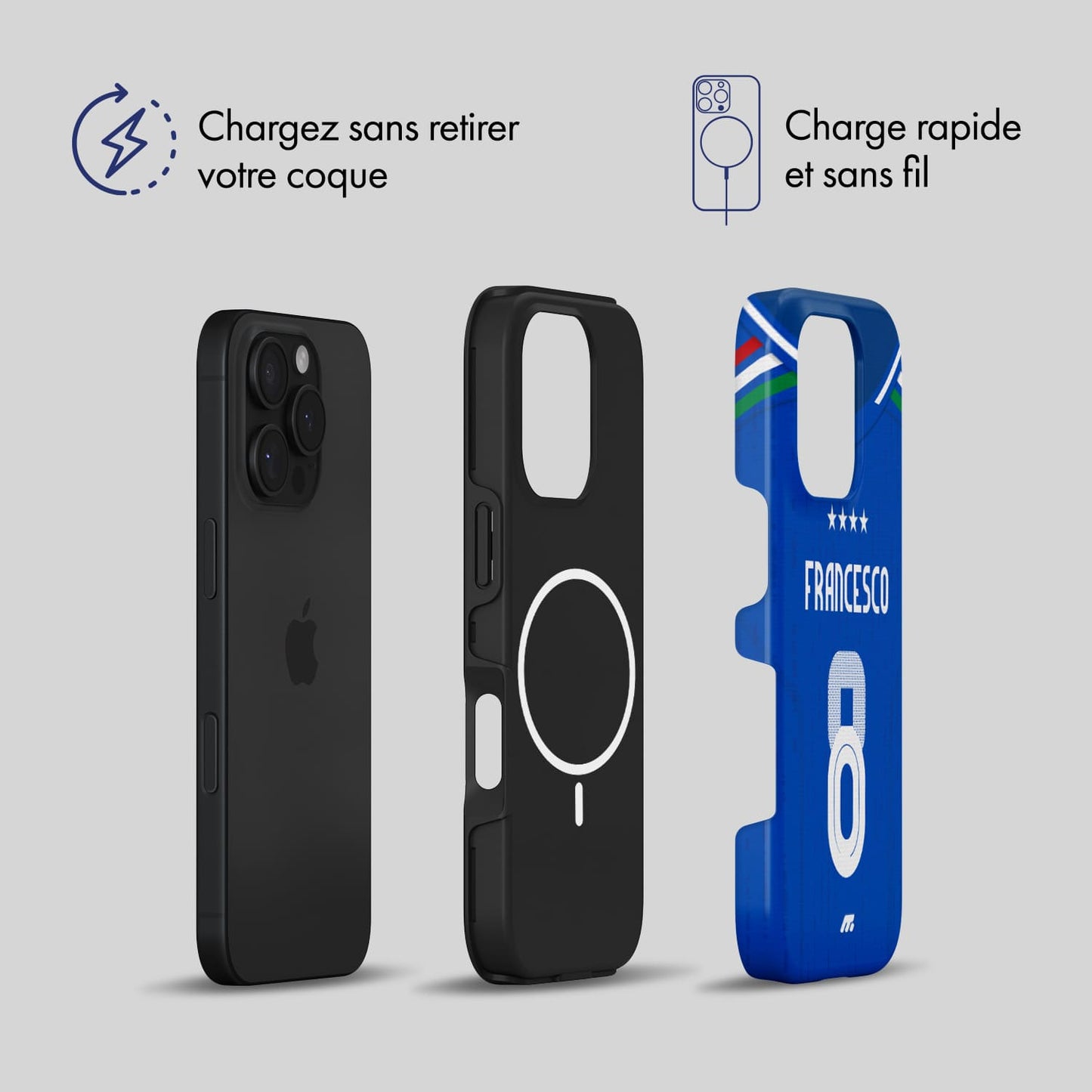 Coque de téléphone Magsafe Equipe de France personnalisée