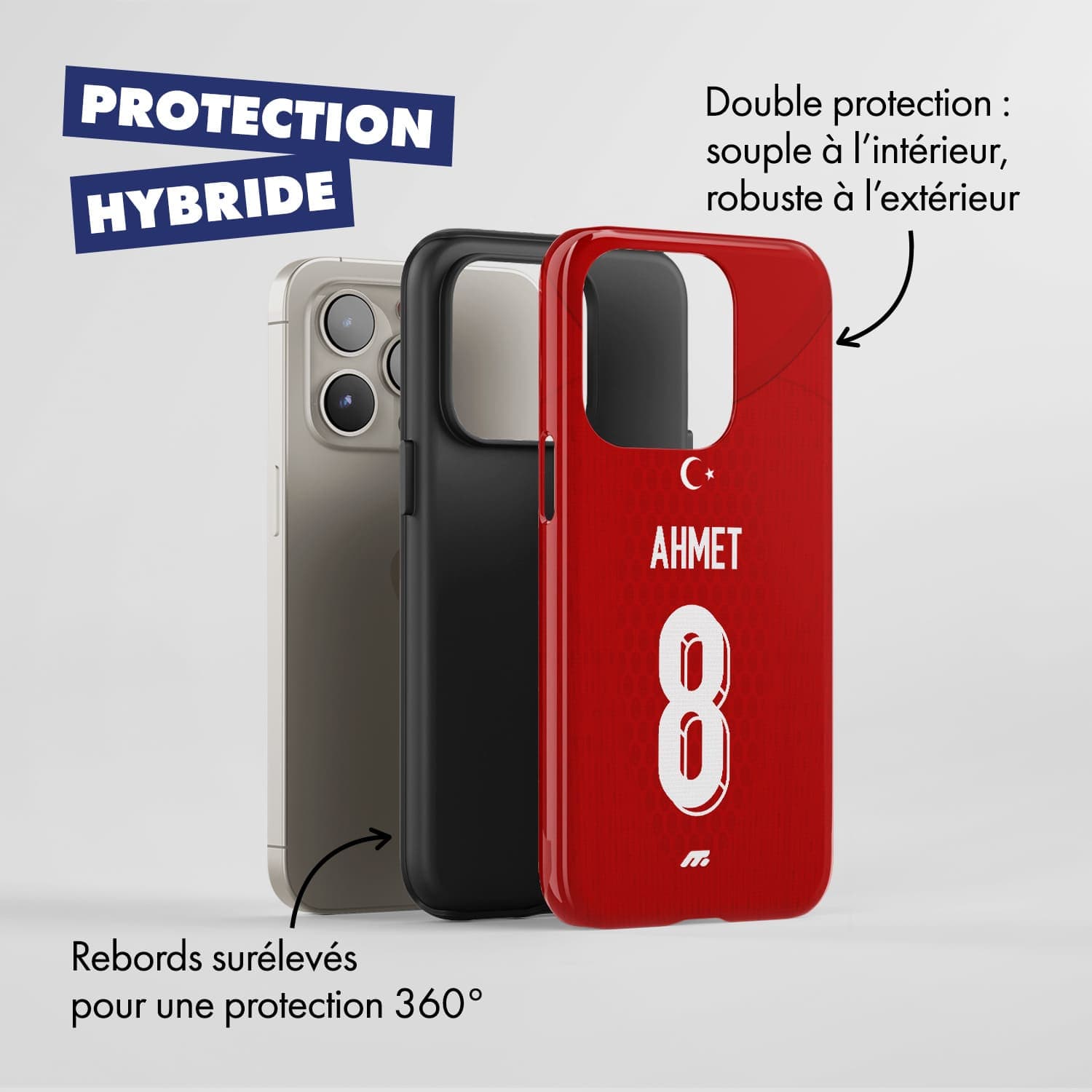 Coque Turquie football personnalisable pour téléphone