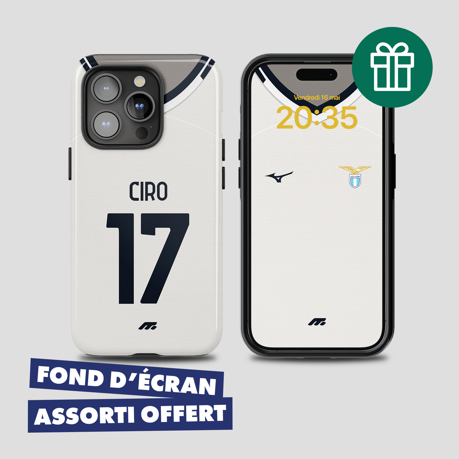 Coque de téléphone LAZIO personnalisable pour téléphone