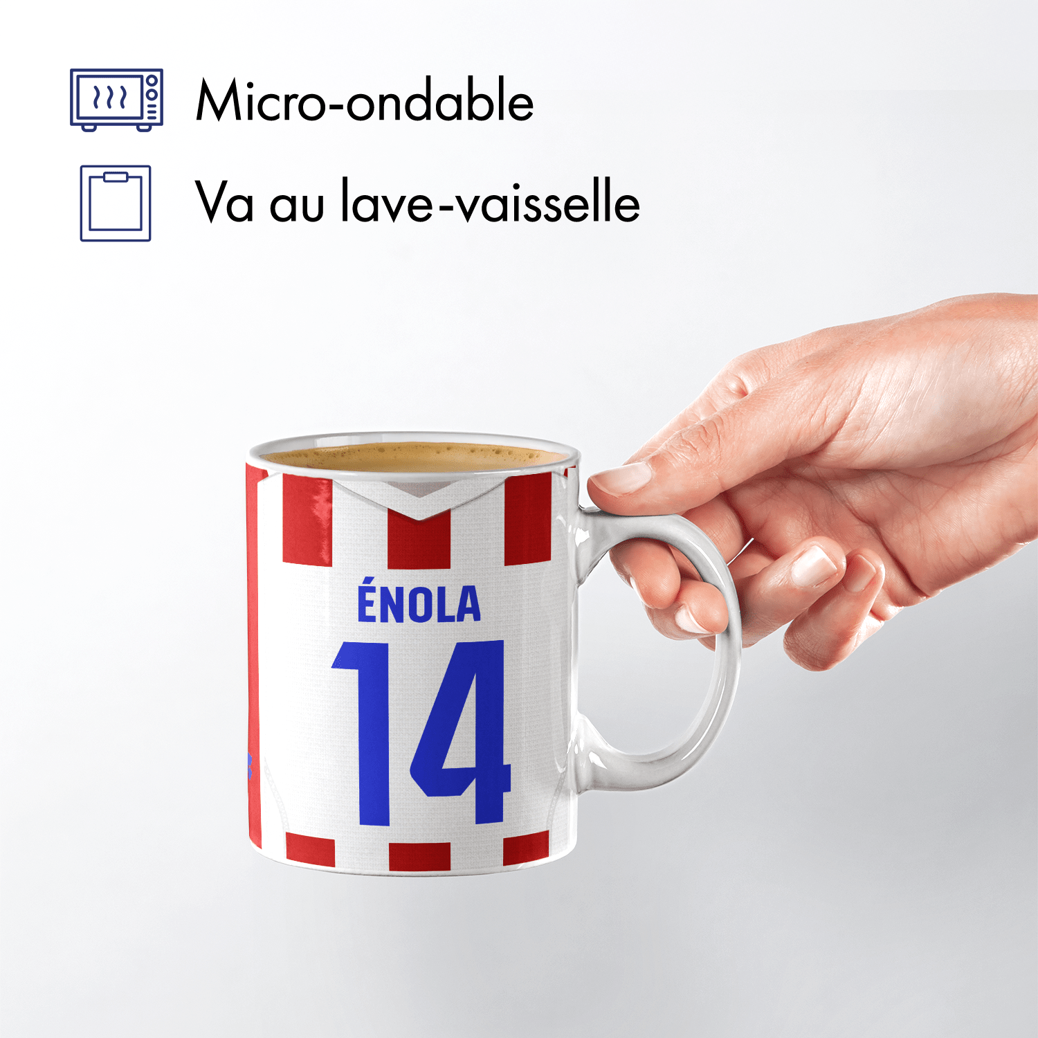 Mug Atletico Madrid football personnalisable