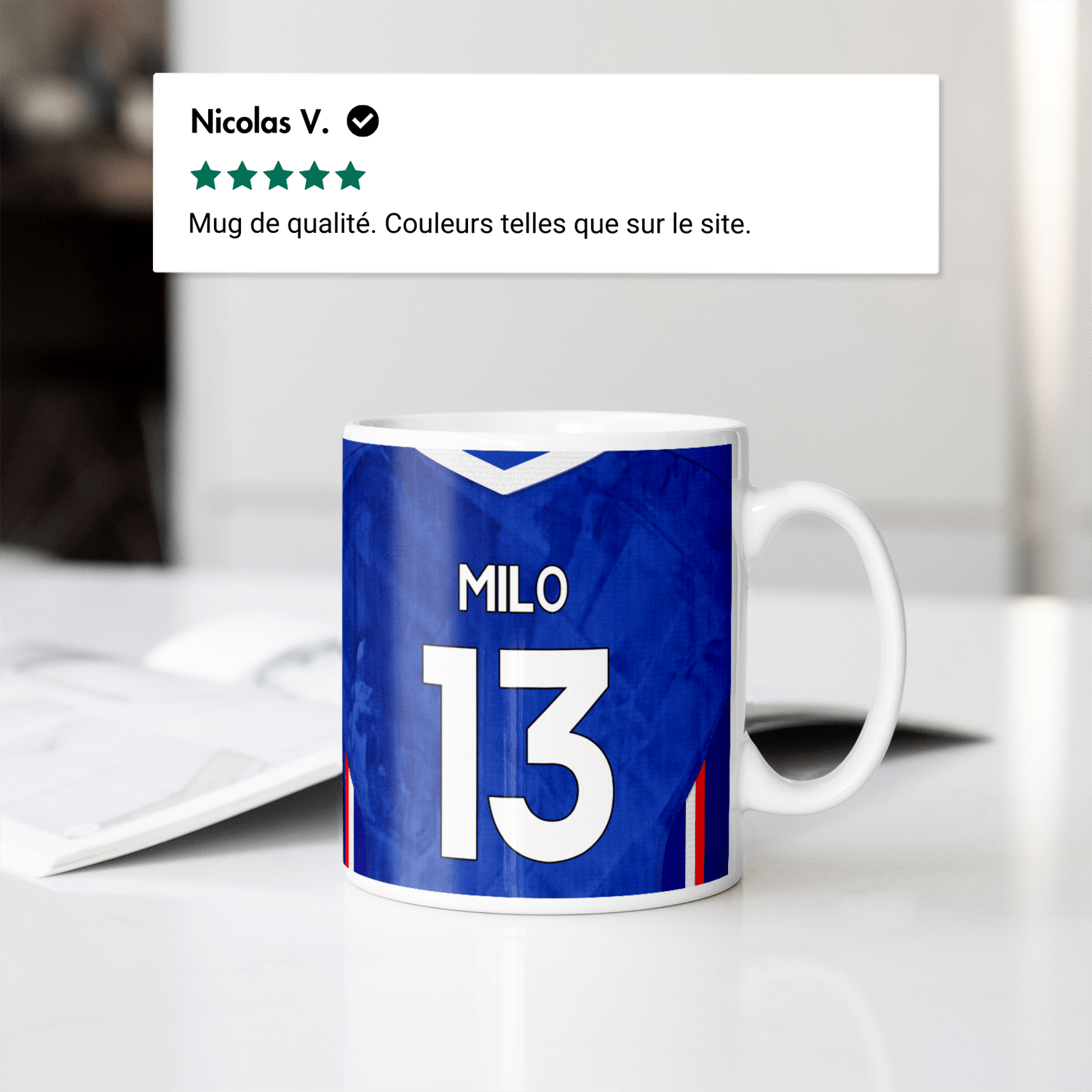 Mug Chelsea FC football personnalisable