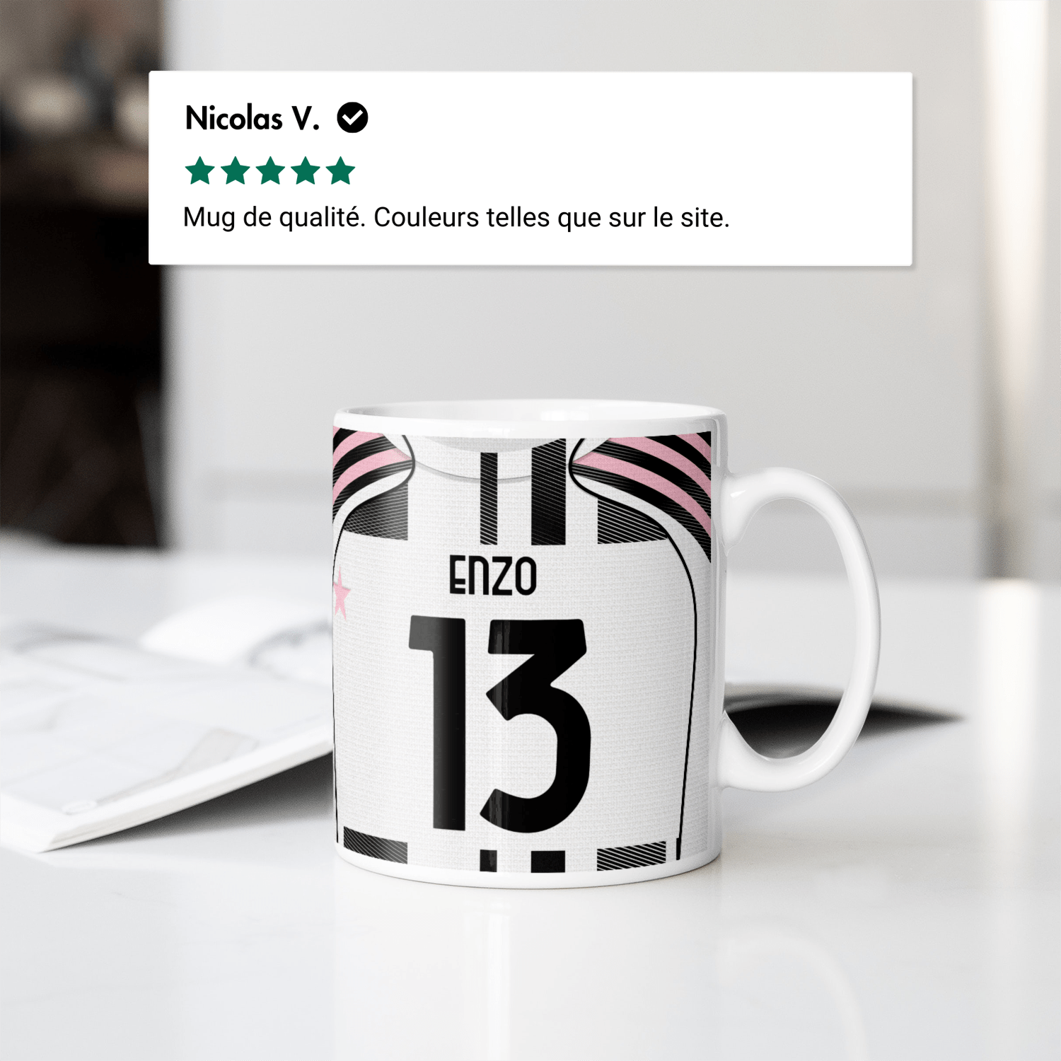 Mug Juventus Football Club football personnalisable
