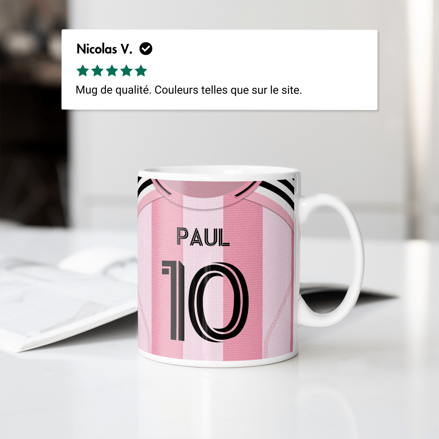 Mug Inter Miami football personnalisable