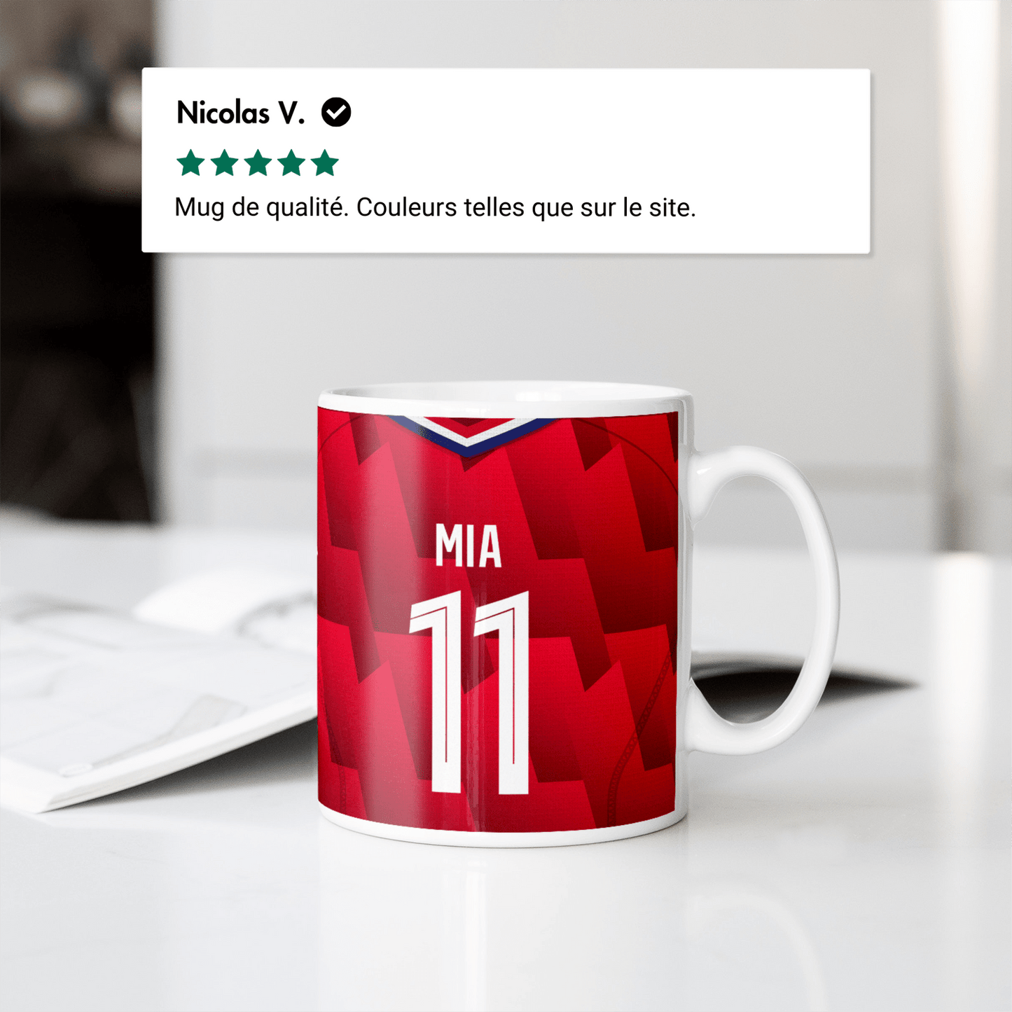 Mug Lille OSC football personnalisable
