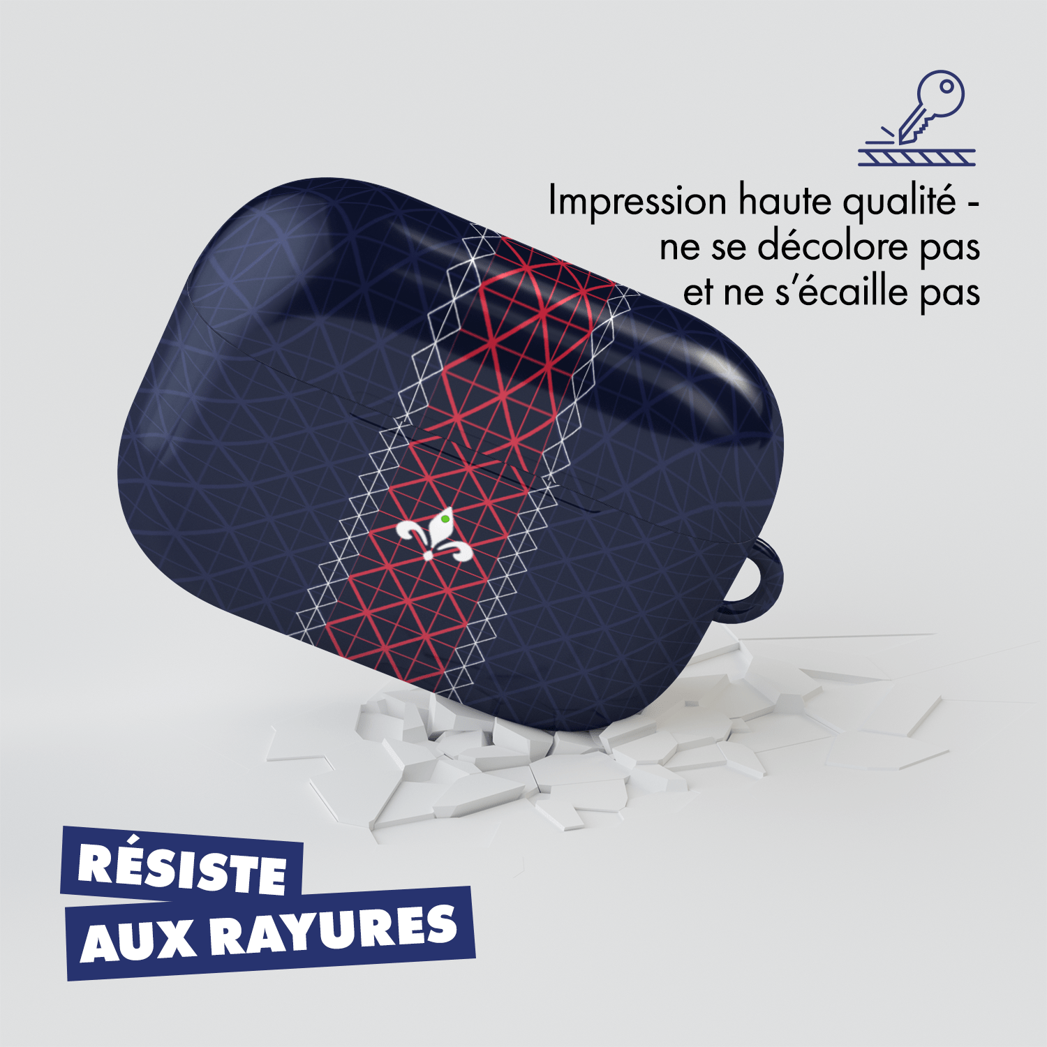 Coque pour AirPods & Samsung buds football Paris Saint-Germain