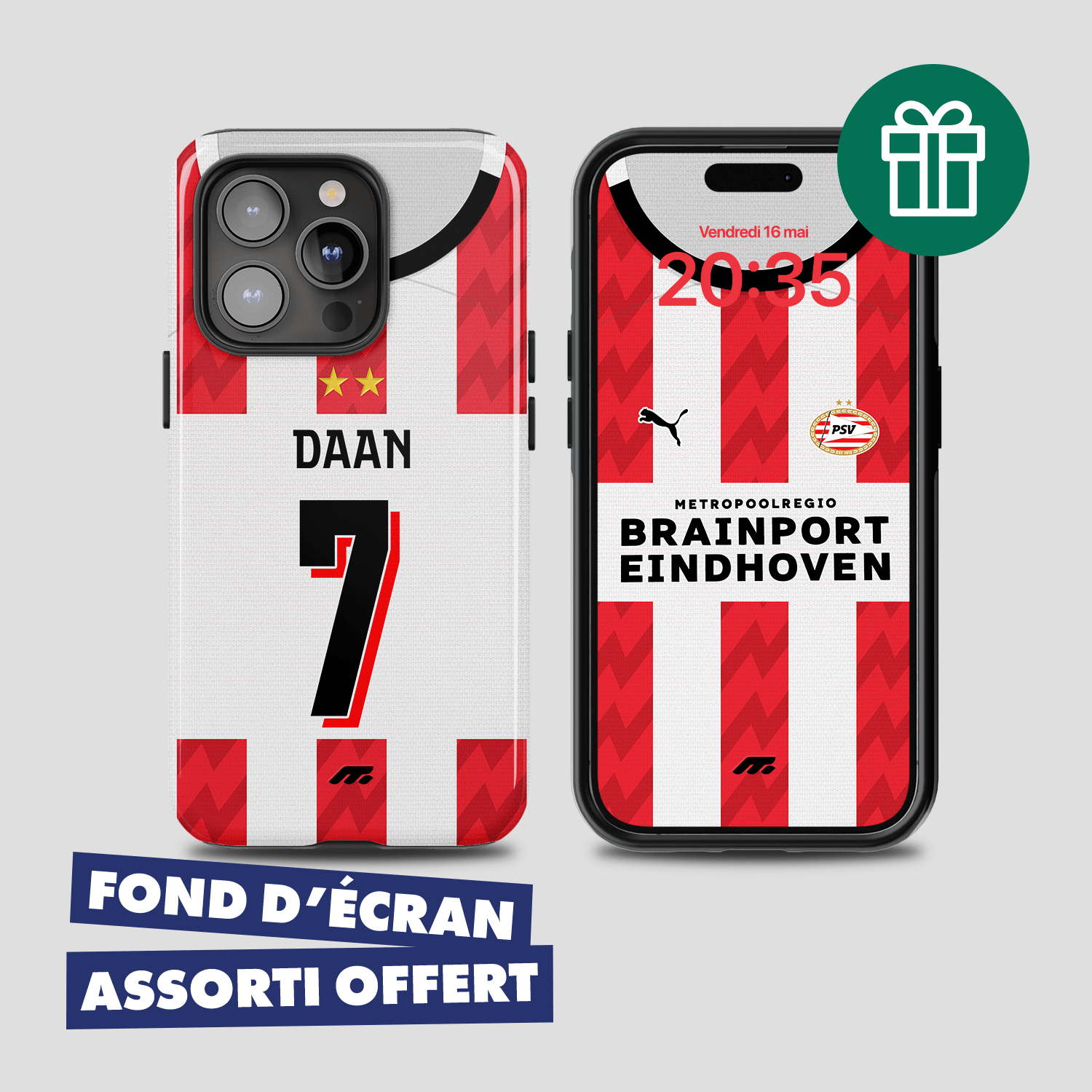 Coque de téléphone PSV personnalisable pour téléphone