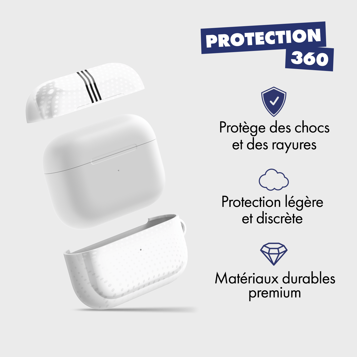 Coque pour AirPods & Samsung buds football Real Madrid CF