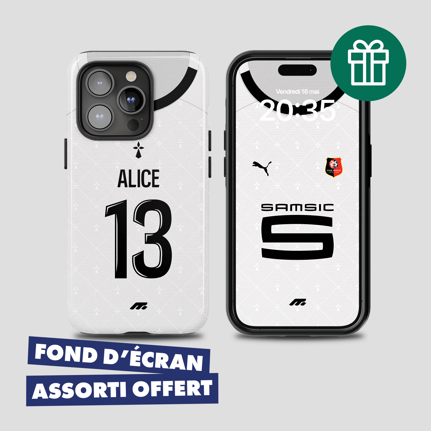 Coque de téléphone RENNES personnalisable pour téléphone