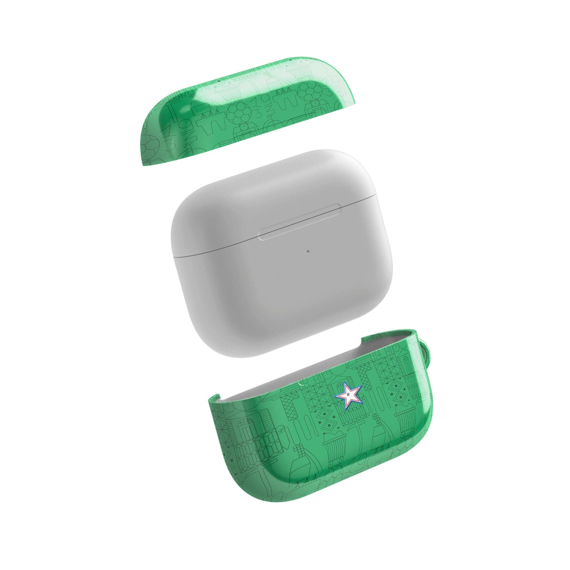 Coque pour AirPods & Samsung buds football AS Saint-Etienne