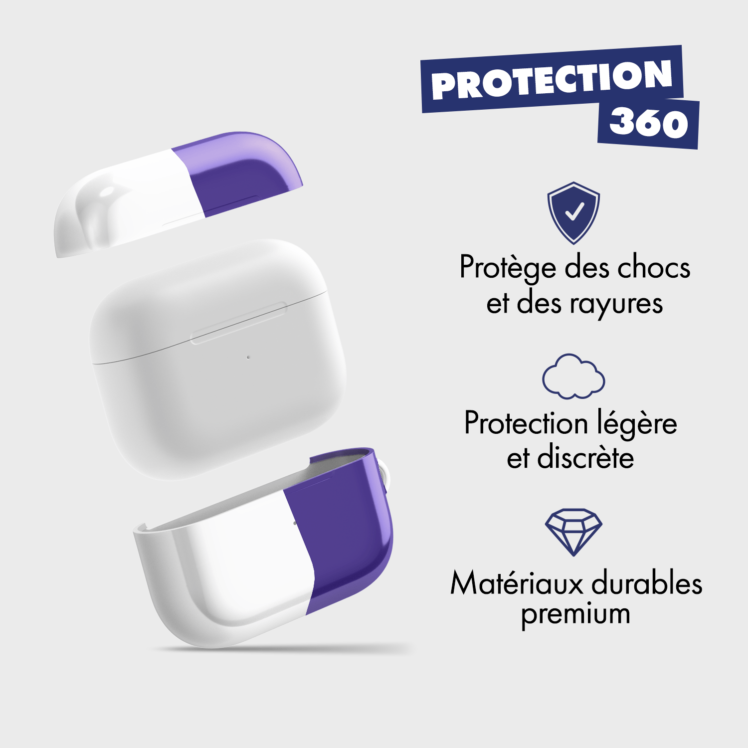Coque pour AirPods & Samsung buds football Toulouse FC