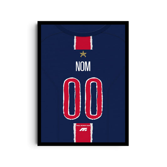 Affiche Paris Saint-Germain football personnalisable à imprimer