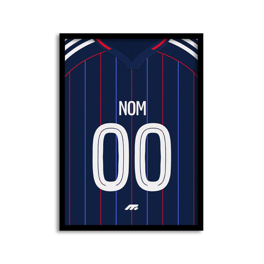 Affiche Olympique lyonnais football personnalisable à imprimer