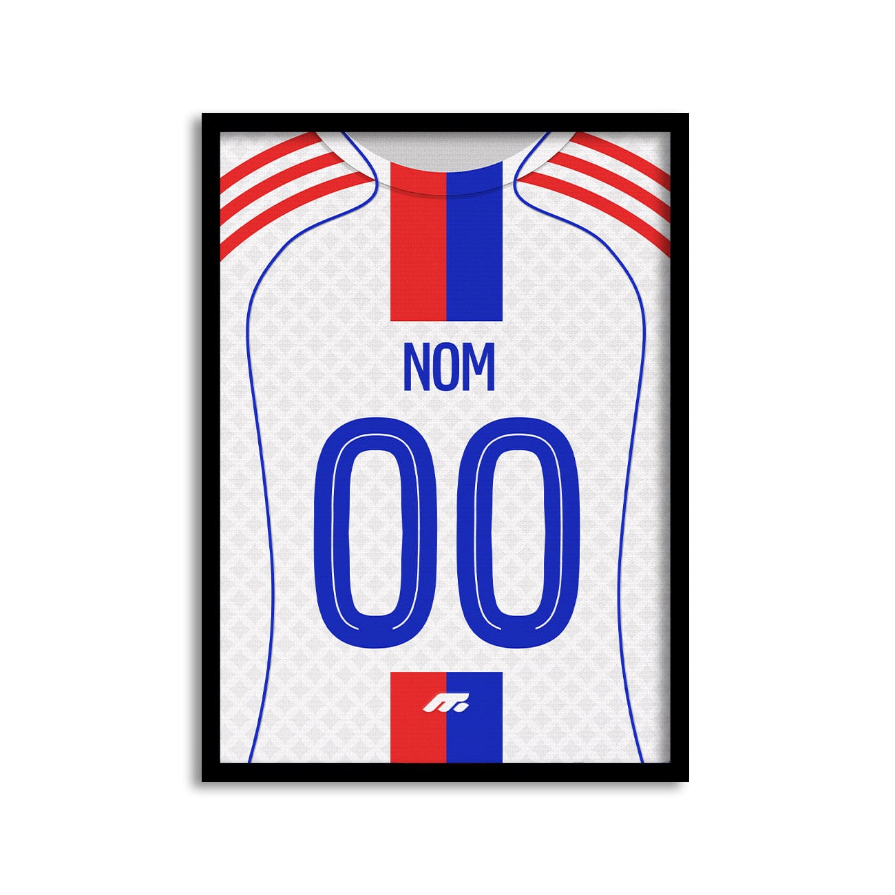 Affiche Olympique lyonnais football personnalisable à imprimer