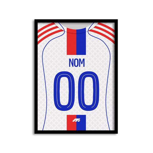 Affiche Olympique lyonnais football personnalisable à imprimer