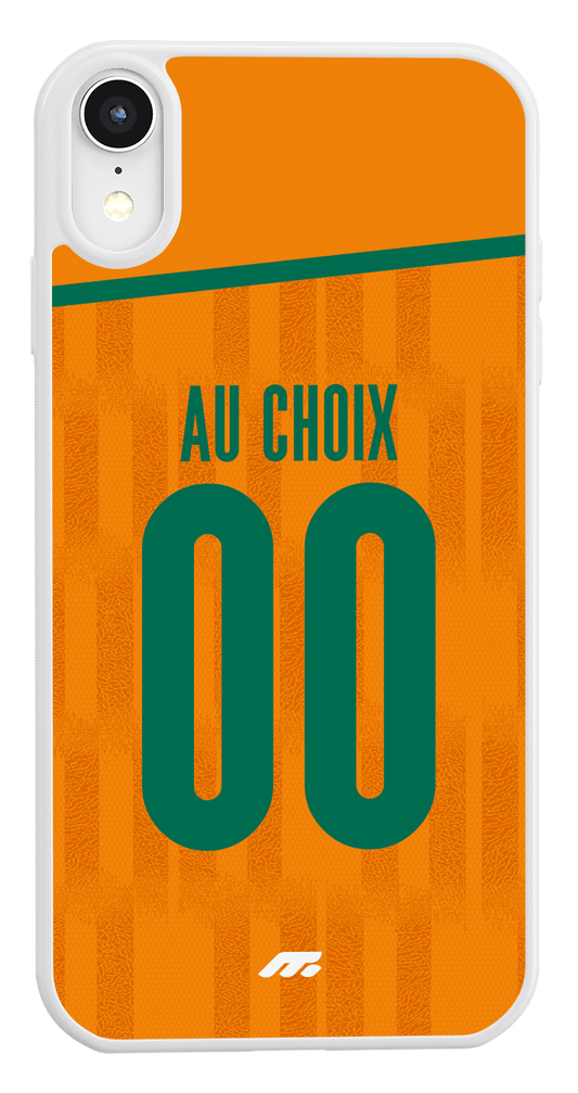 Coque Côte d'Ivoire football personnalisable pour téléphone - iPhone, Samsung, Google, Xiaomi, Oppo