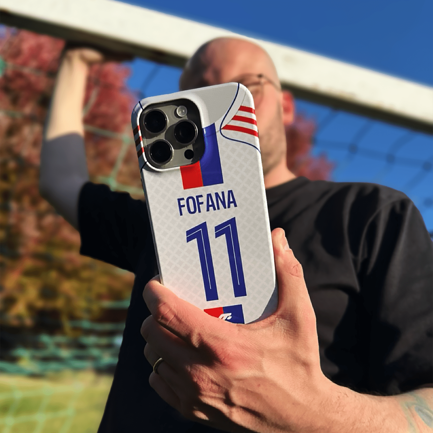 Coque de téléphone Olympique Lyonnais personnalisé de football