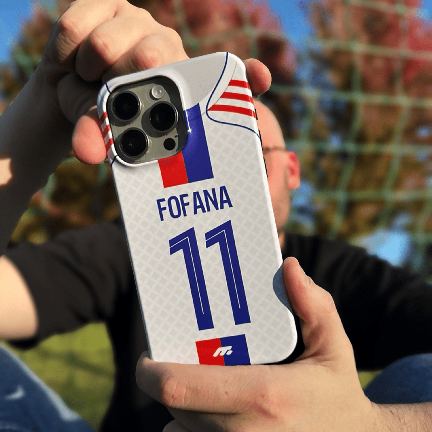Coque de téléphone Olympique Lyonnais personnalisé de football