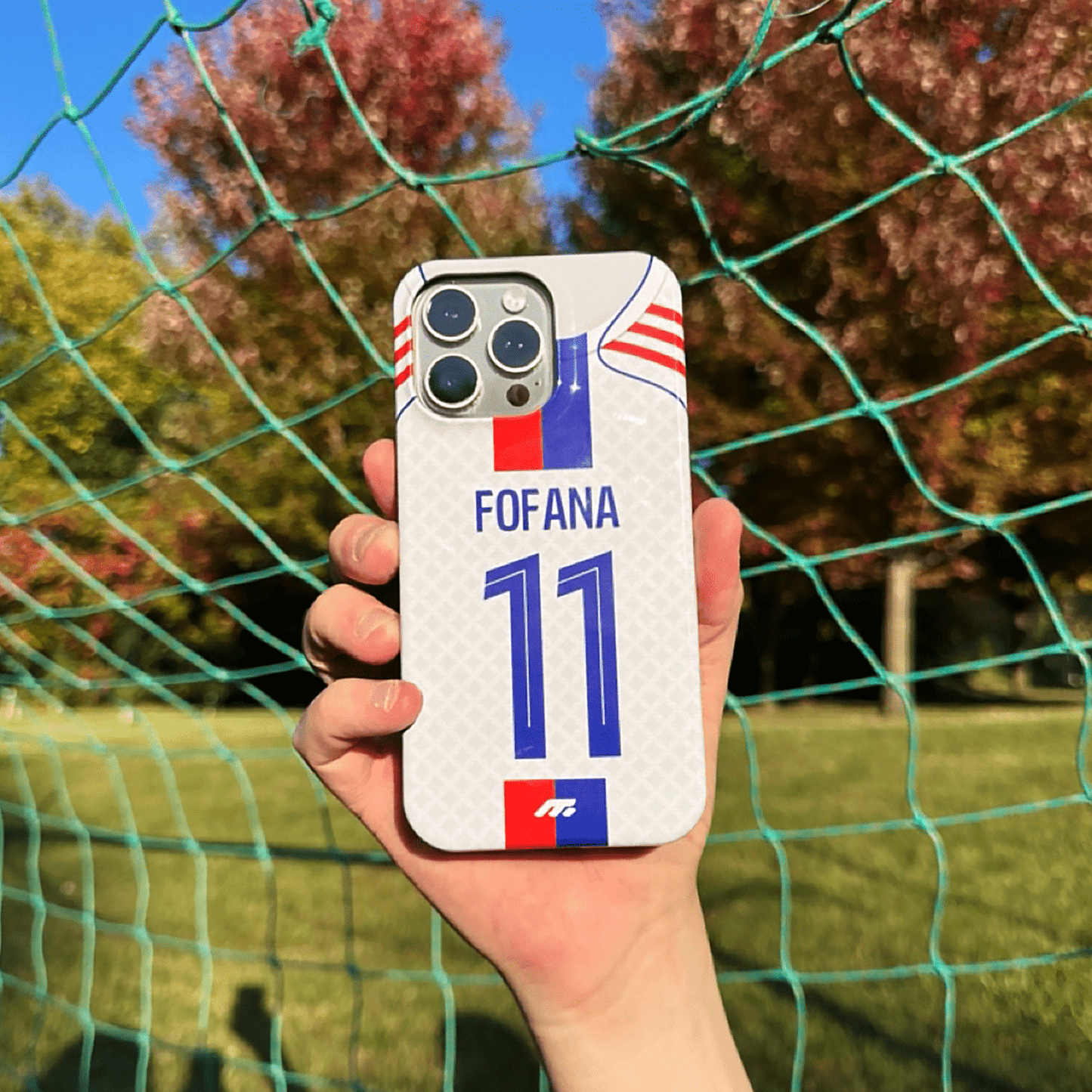 Coque de téléphone Olympique Lyonnais personnalisé de football