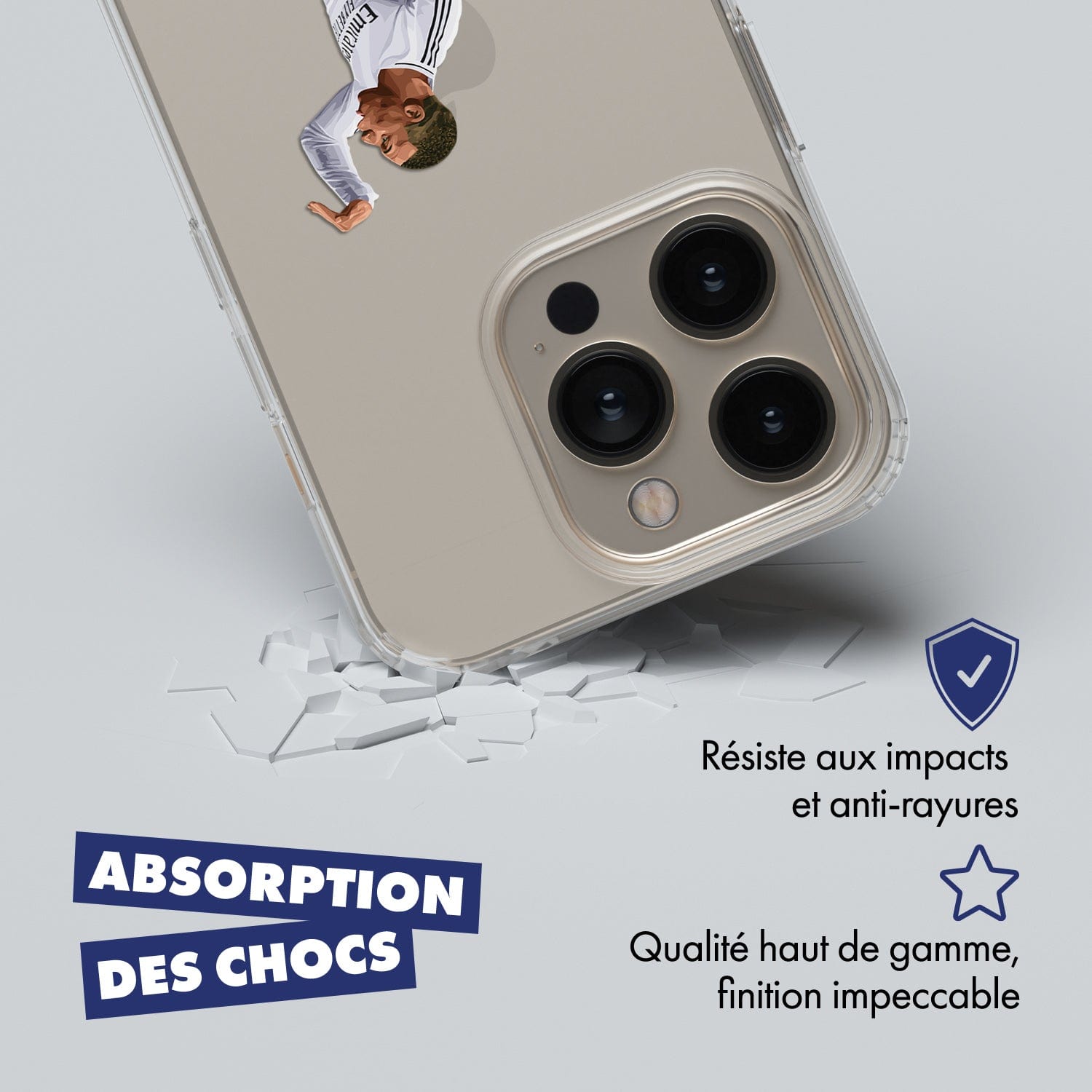 Coque Kylian Mbappé de Football Real Madrid CF